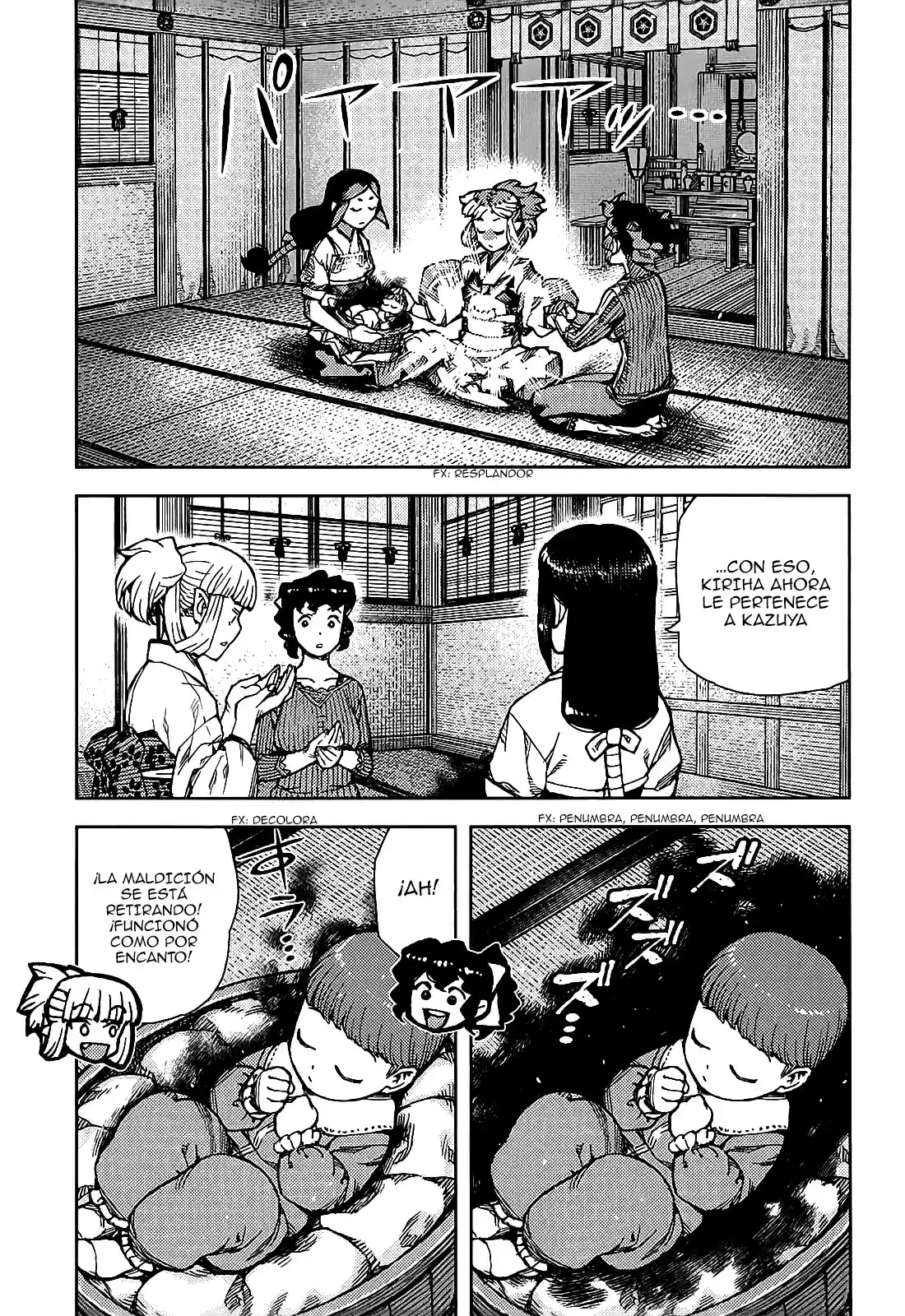 Tsugumomo capítulo 78, página 22