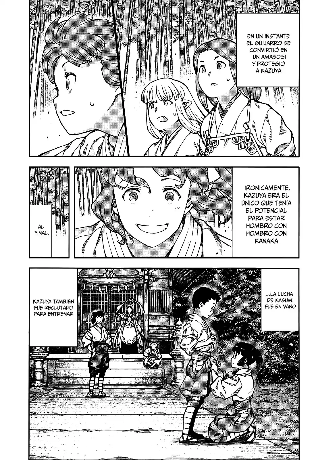 Tsugumomo capítulo 78, página 34
