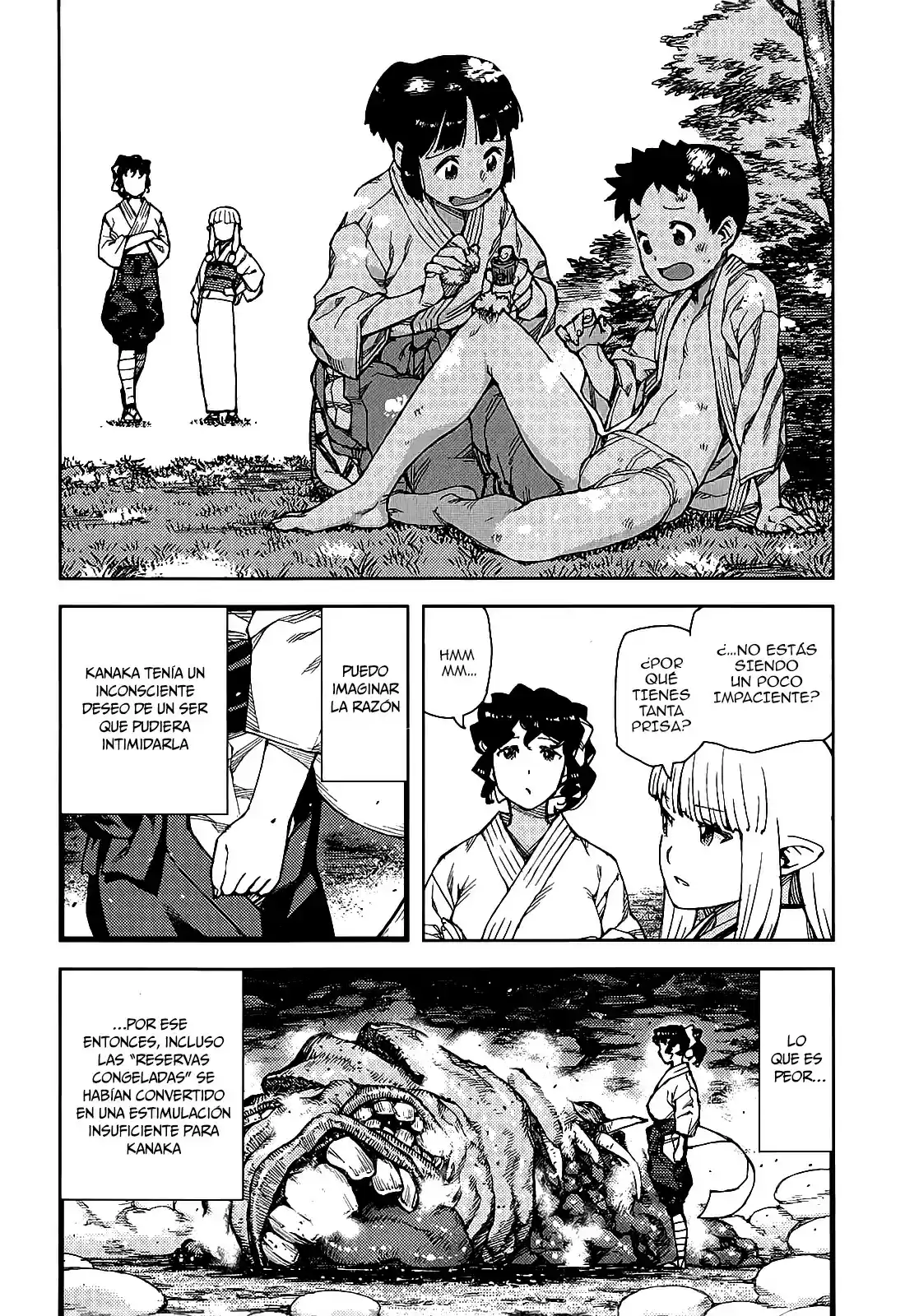 Tsugumomo capítulo 78, página 37