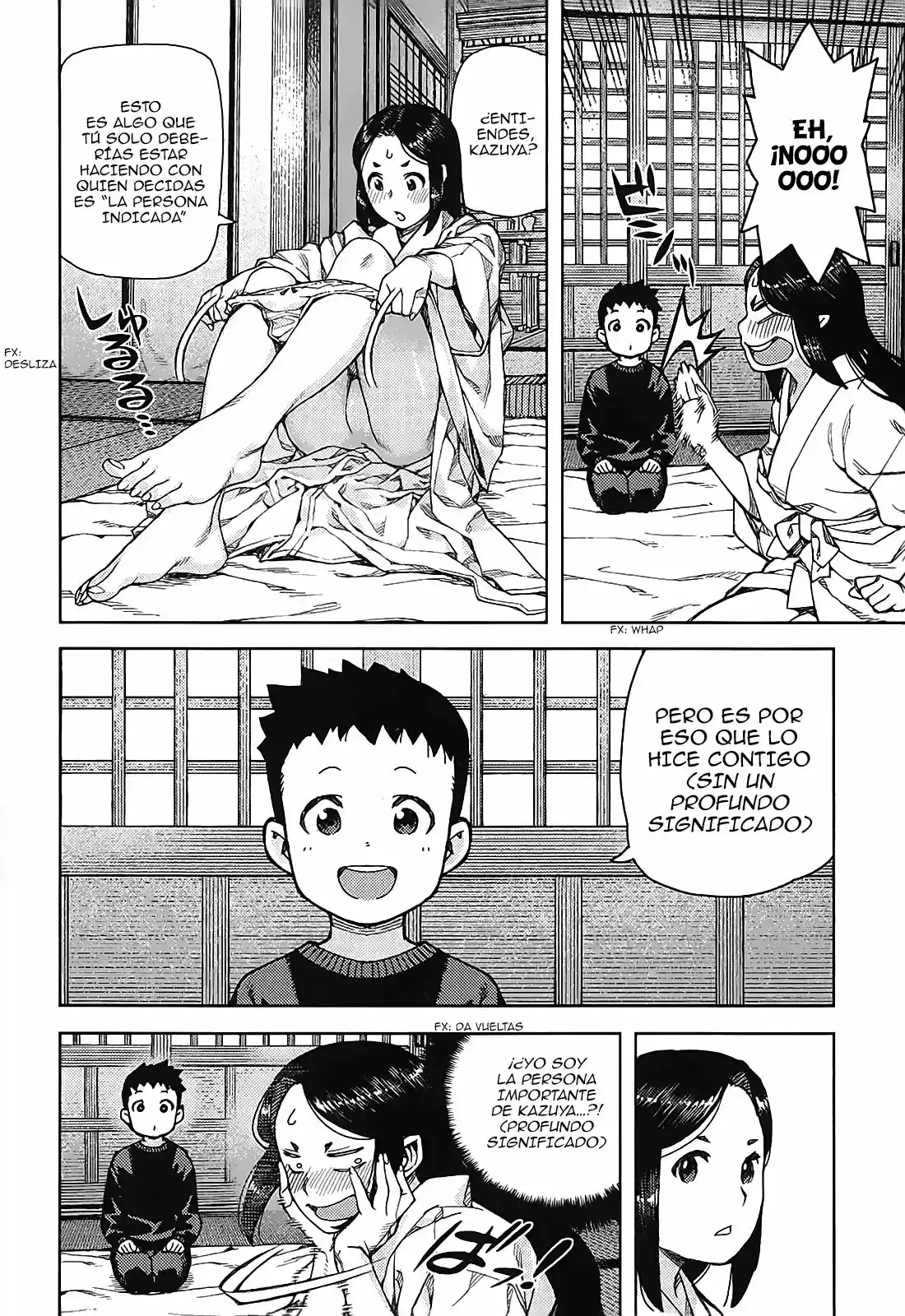 Tsugumomo capítulo 79, página 22