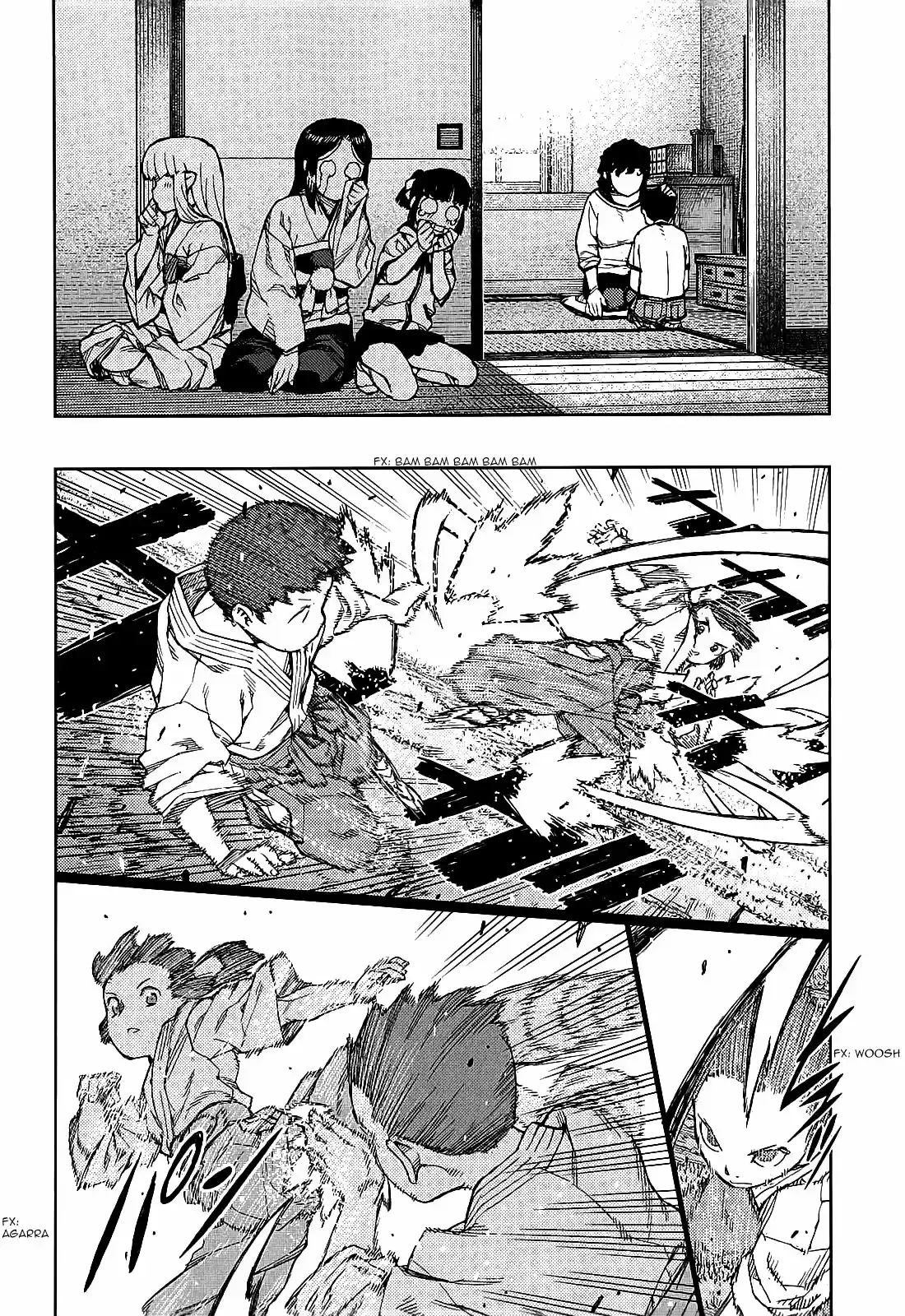 Tsugumomo capítulo 79, página 36