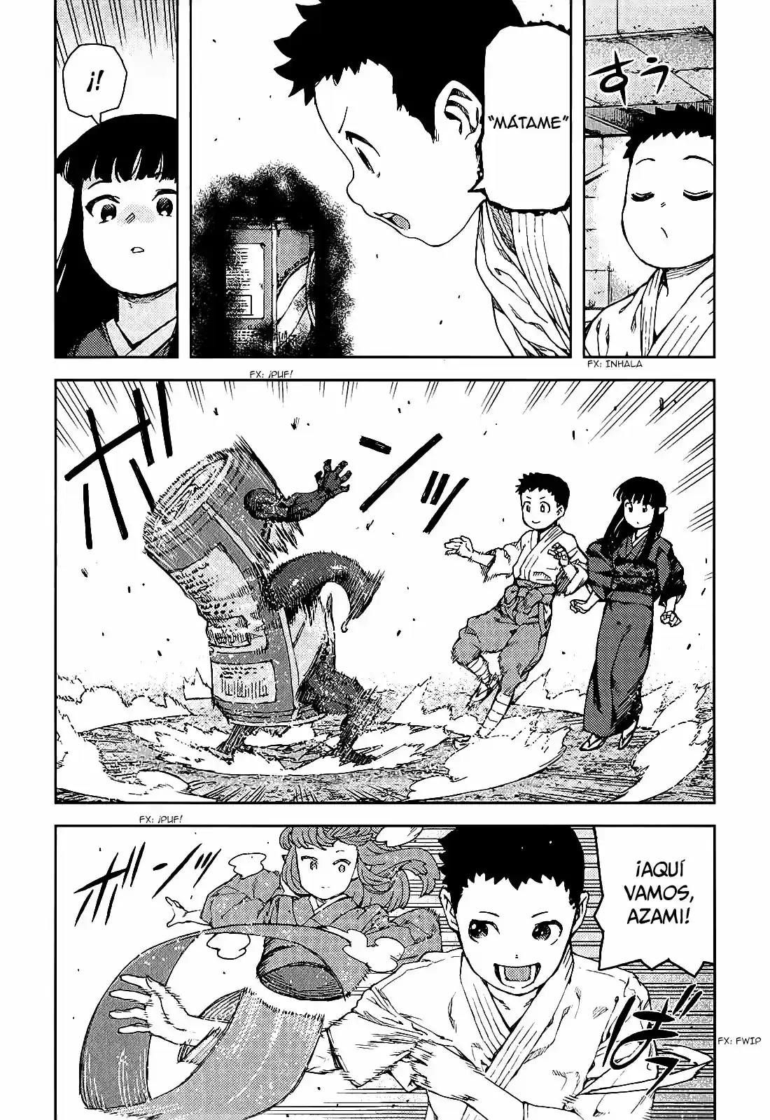 Tsugumomo capítulo 80, página 23