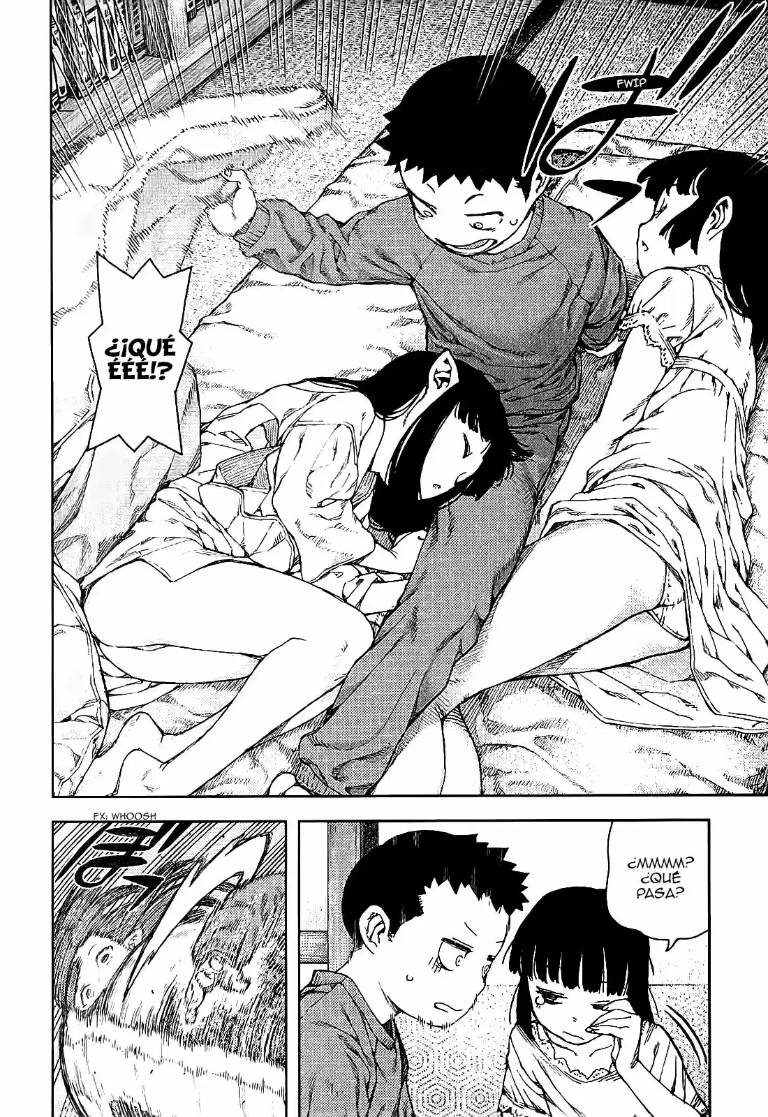 Tsugumomo capítulo 80, página 28