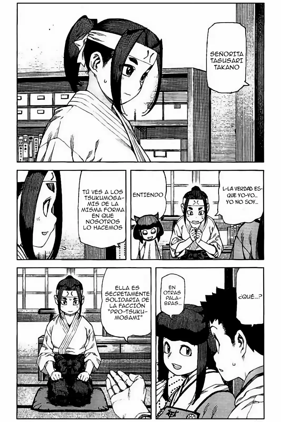 Tsugumomo capítulo 87, página 36