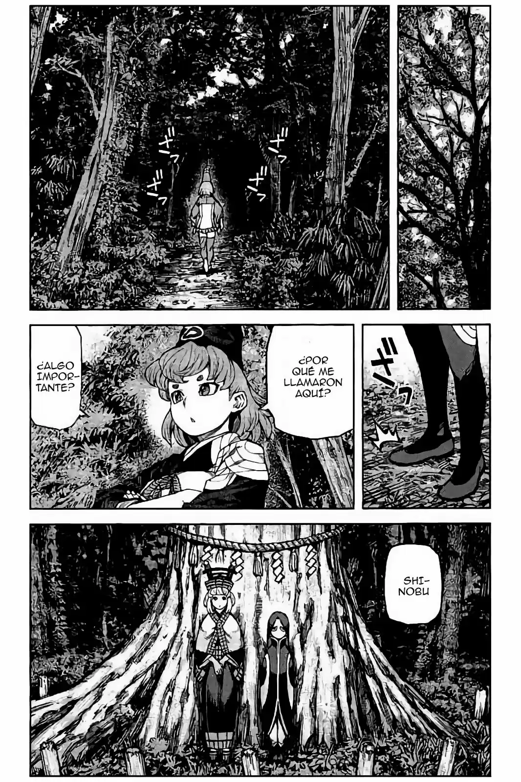 Tsugumomo capítulo 91, página 24