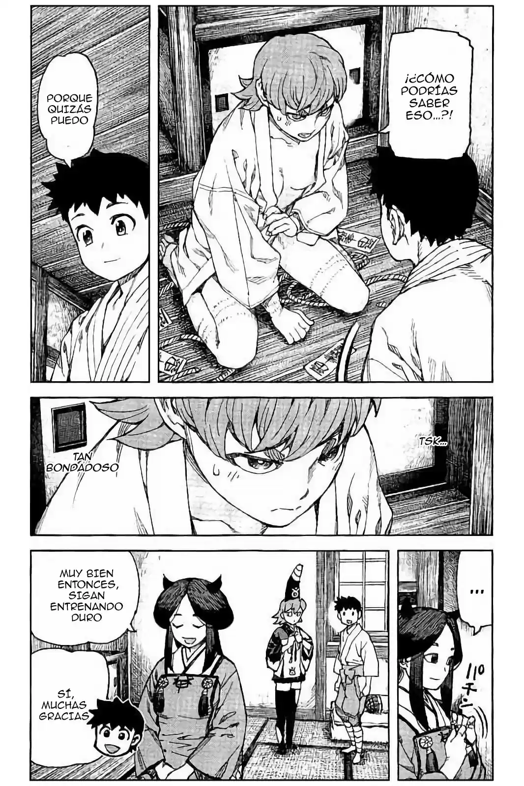 Tsugumomo capítulo 92, página 33