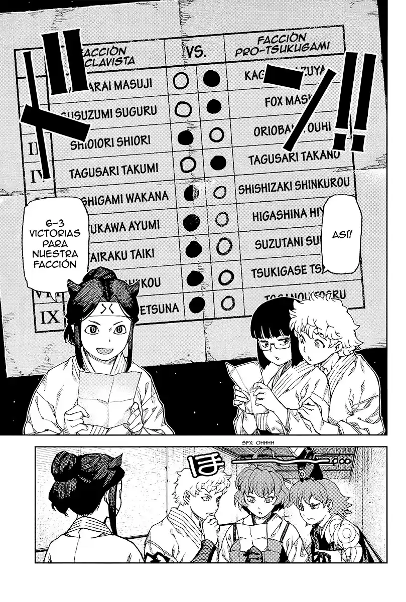 Tsugumomo capítulo 93, página 23