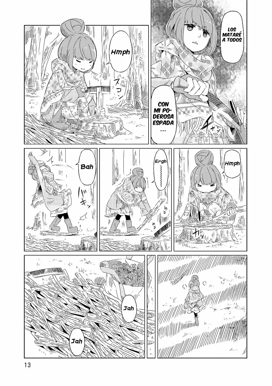 Yurucamp capítulo 1, página 14