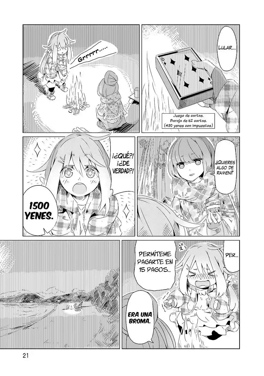 Yurucamp capítulo 1, página 22