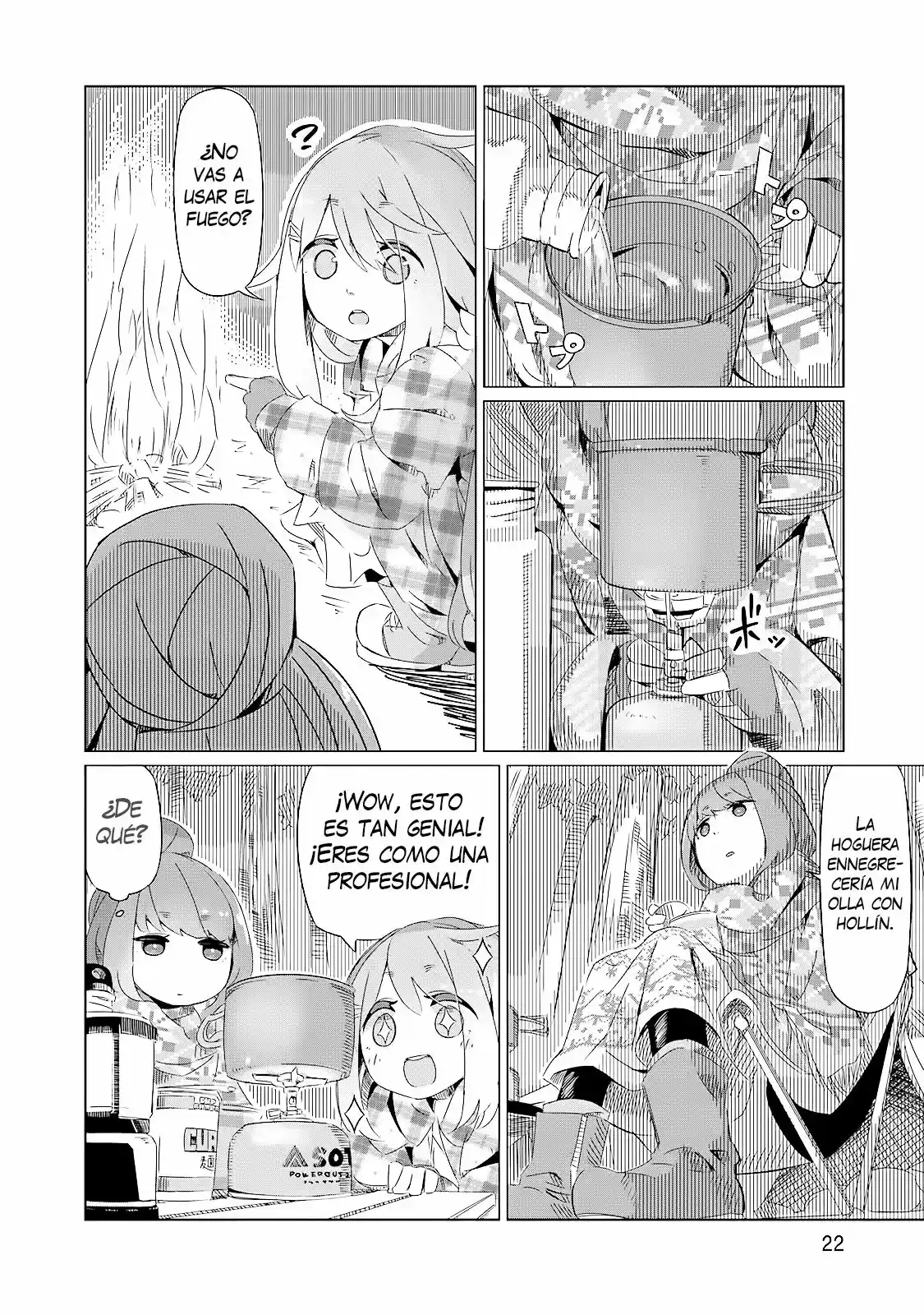 Yurucamp capítulo 1, página 23