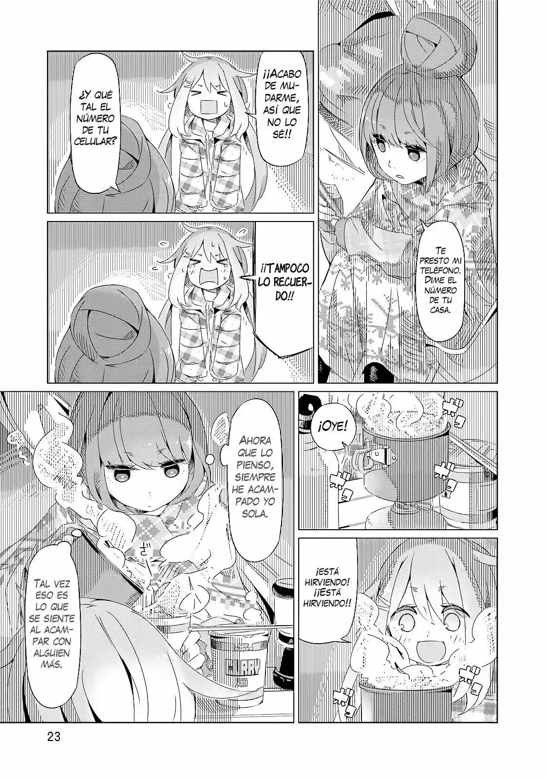 Yurucamp capítulo 1, página 24