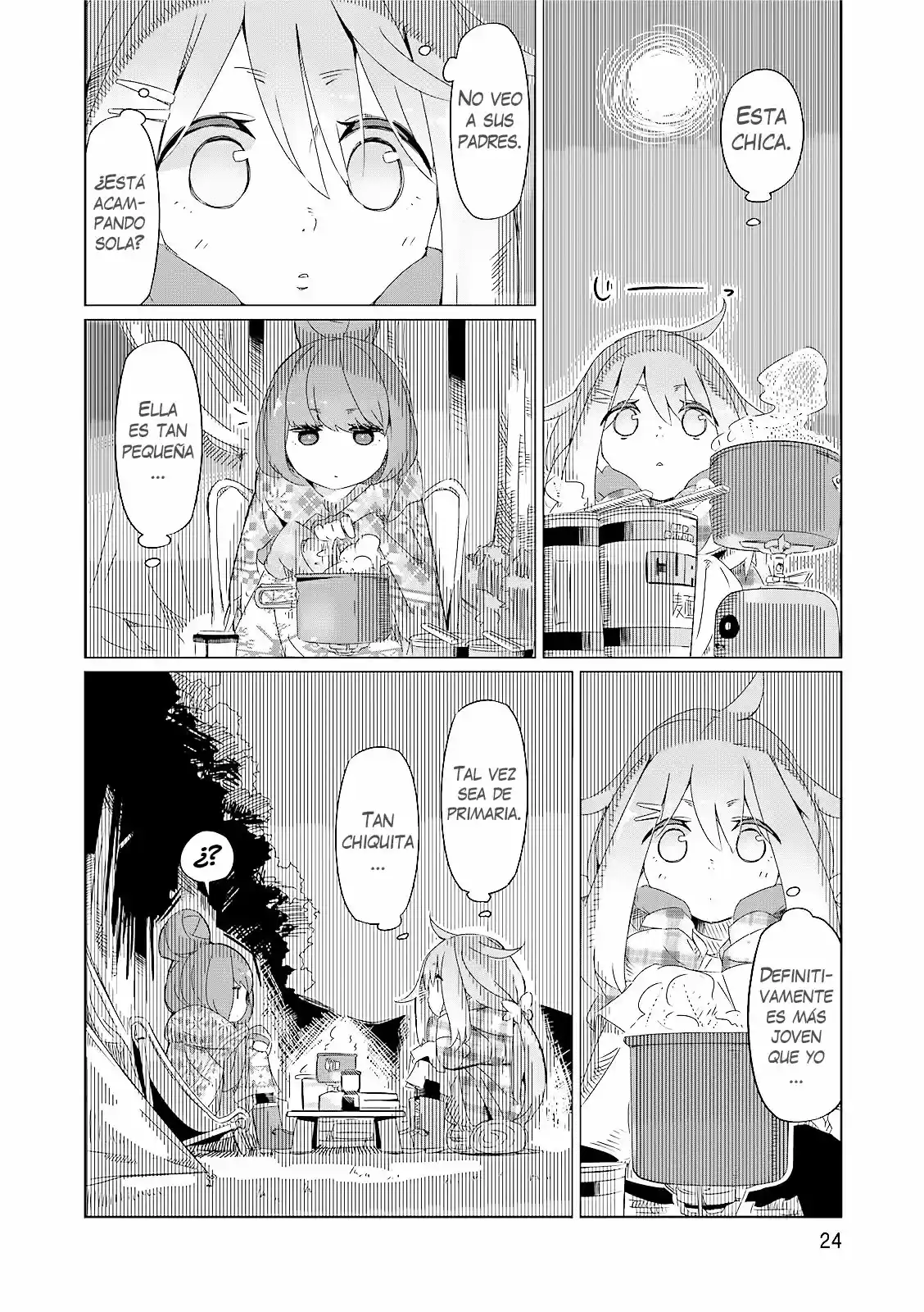 Yurucamp capítulo 1, página 25