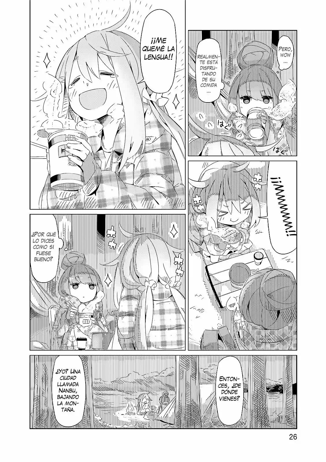 Yurucamp capítulo 1, página 27