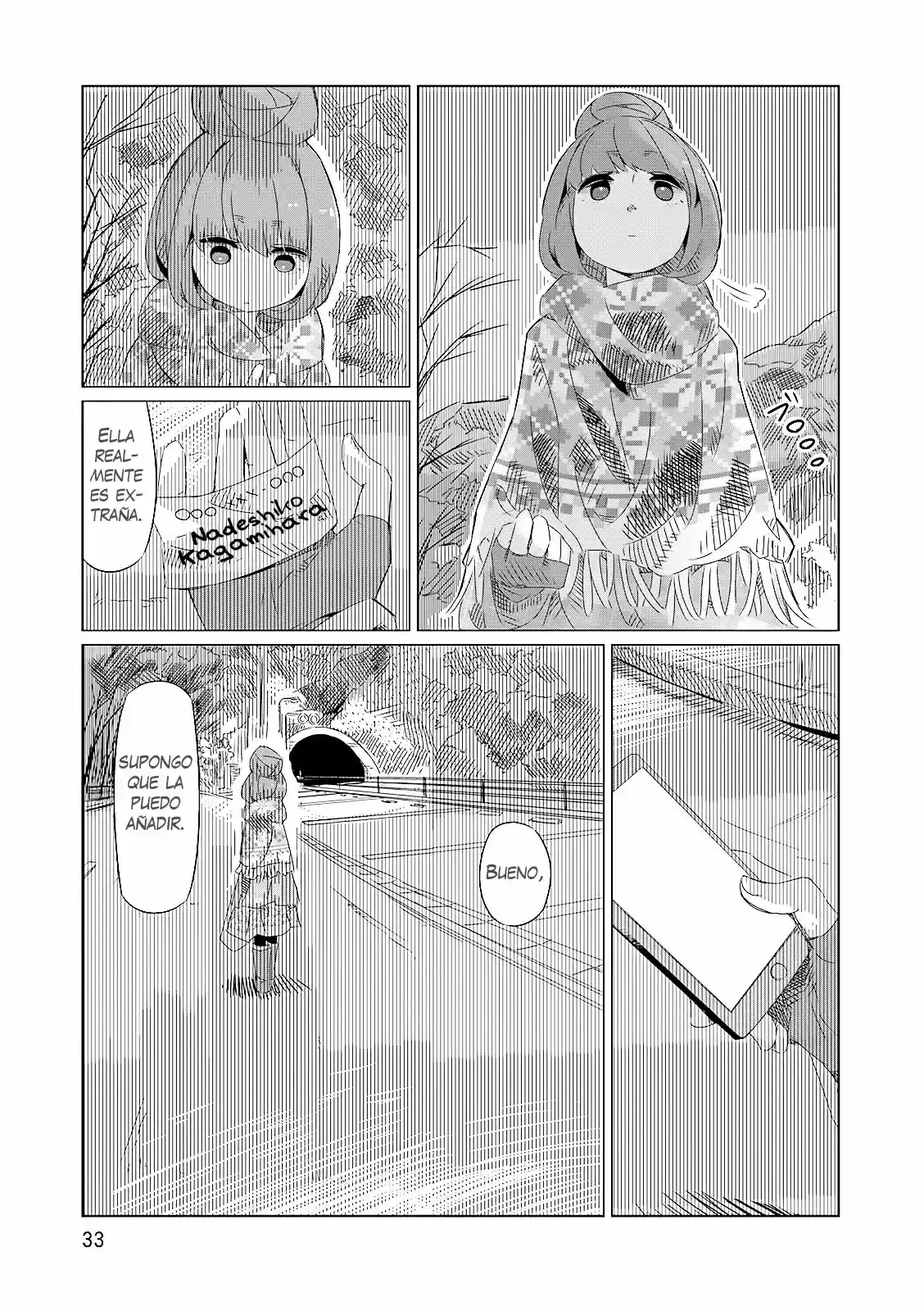 Yurucamp capítulo 1, página 33