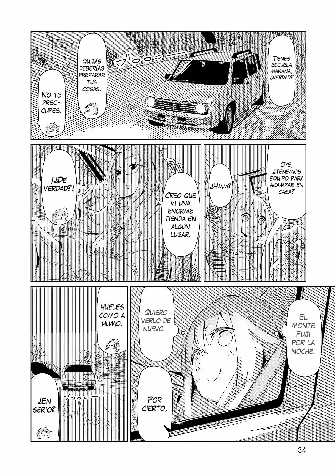 Yurucamp capítulo 1, página 34