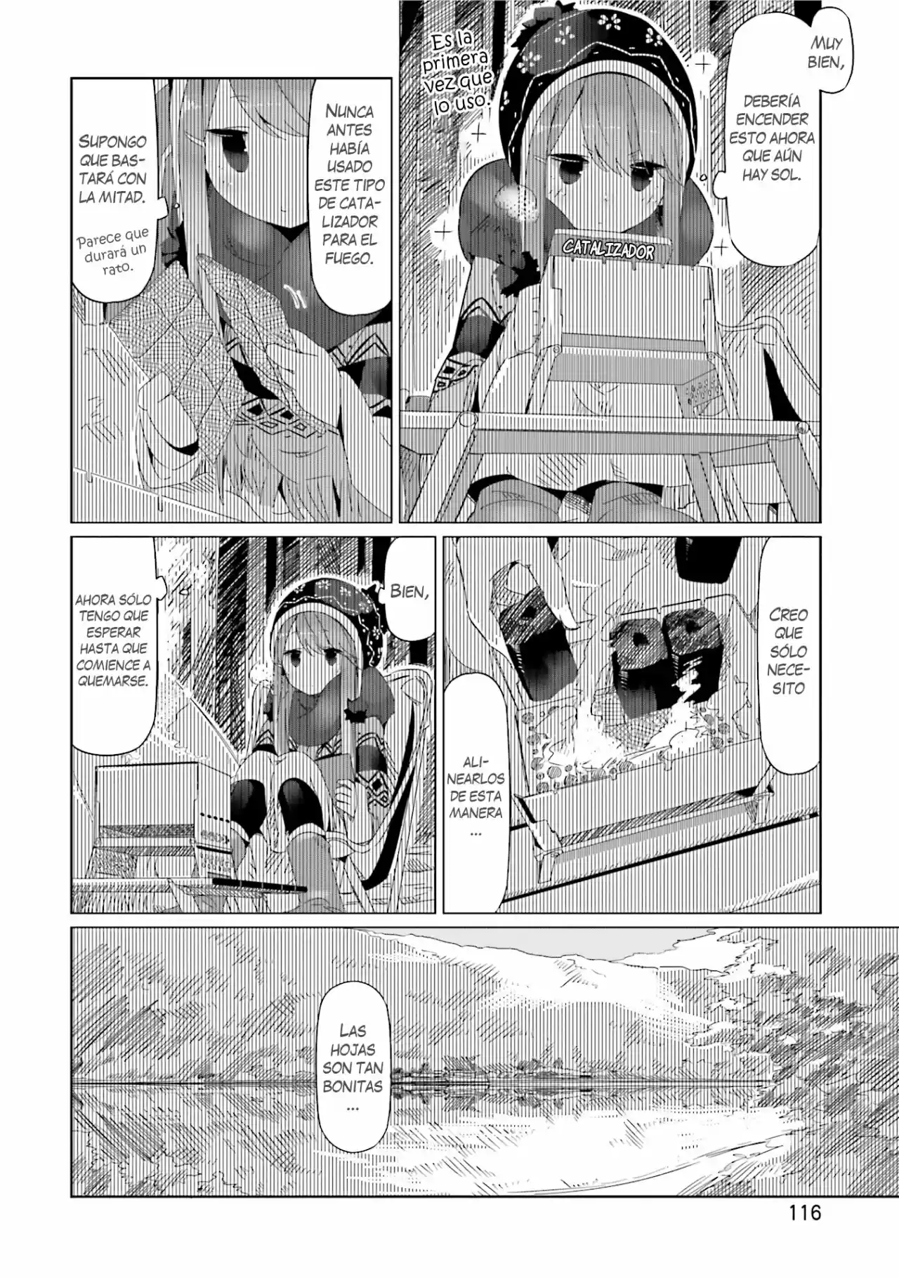 Yurucamp capítulo 11, página 14