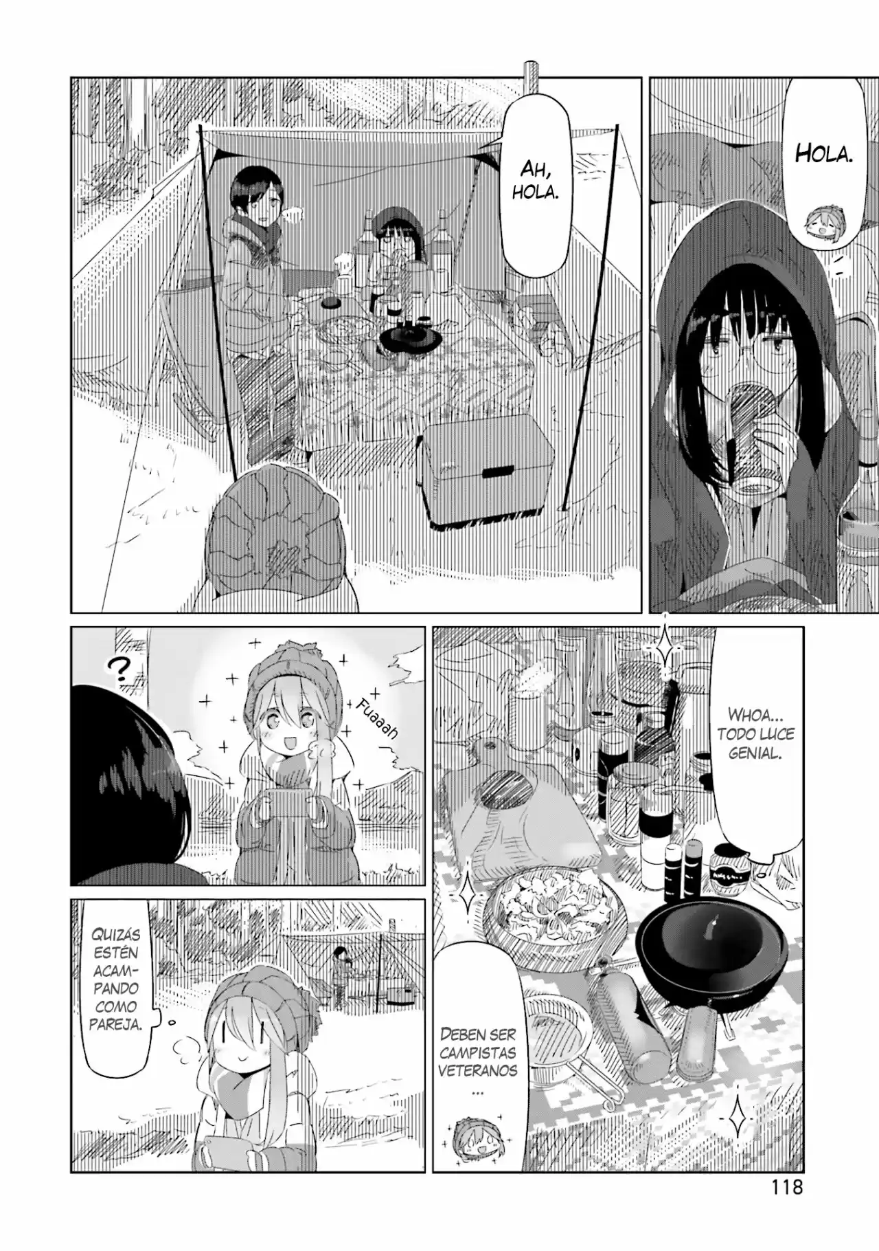 Yurucamp capítulo 11, página 16
