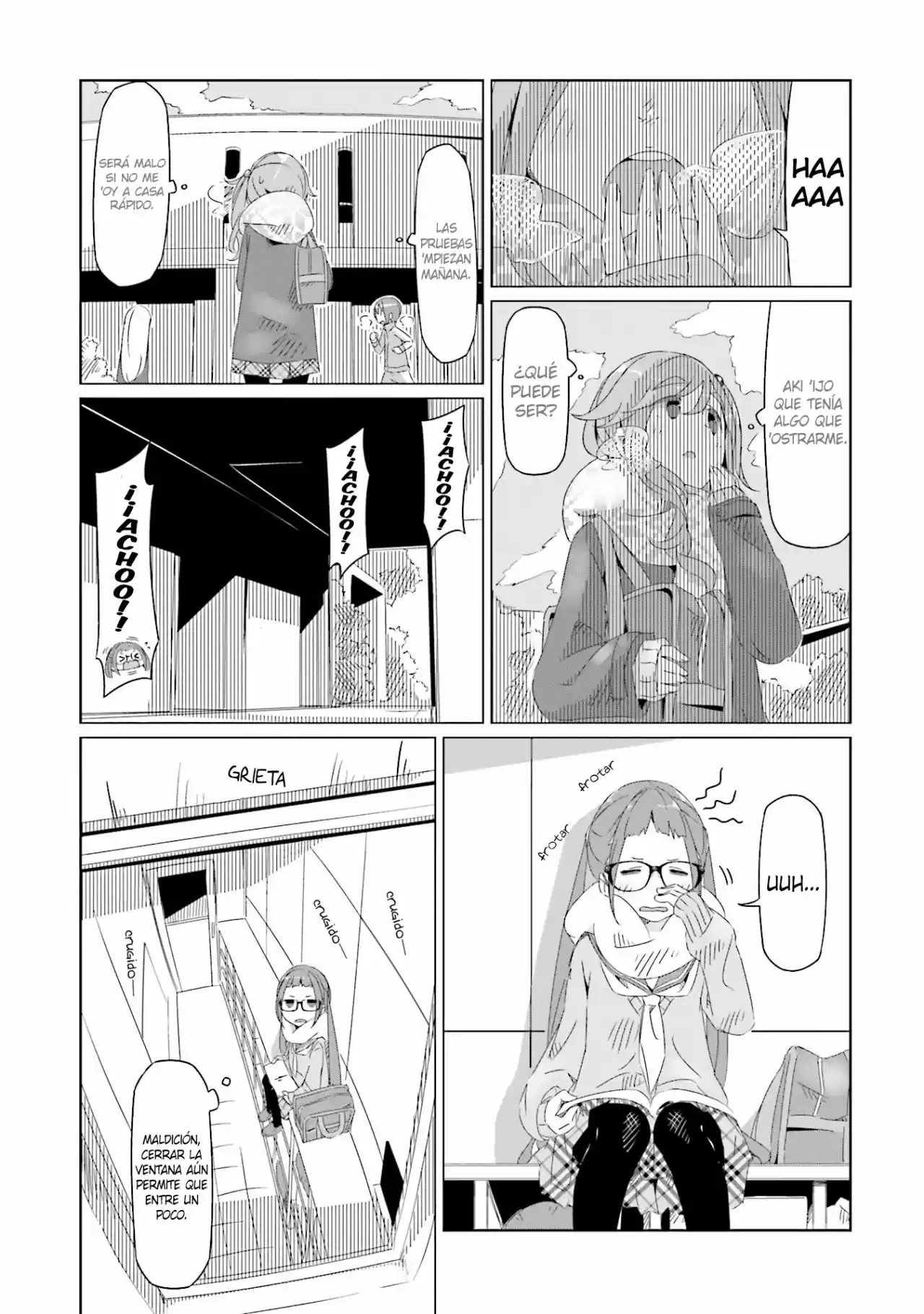 Yurucamp capítulo 13, página 1