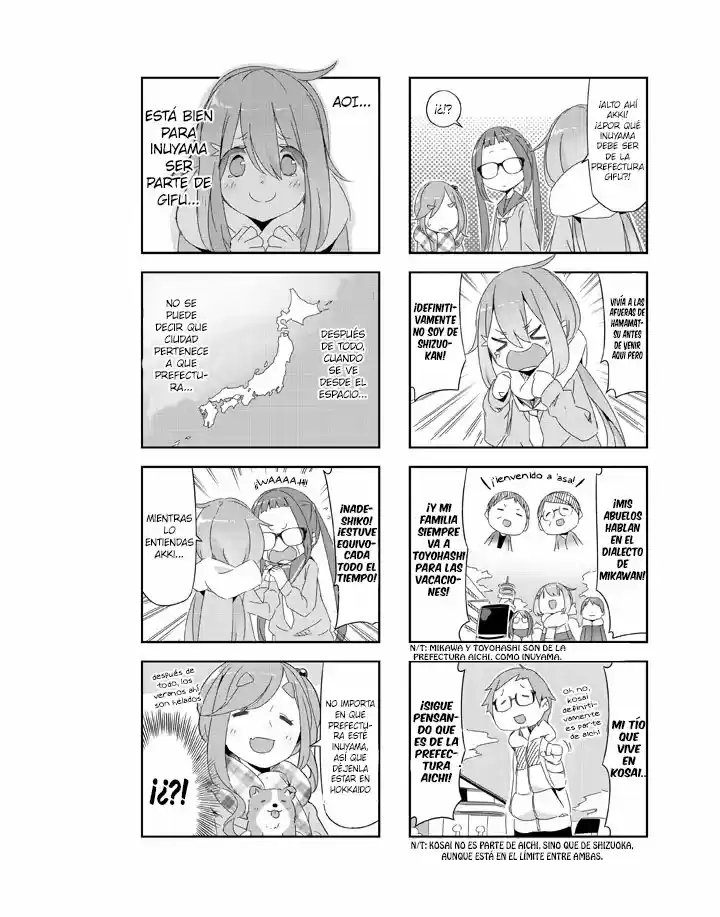 Yurucamp capítulo 13, página 28