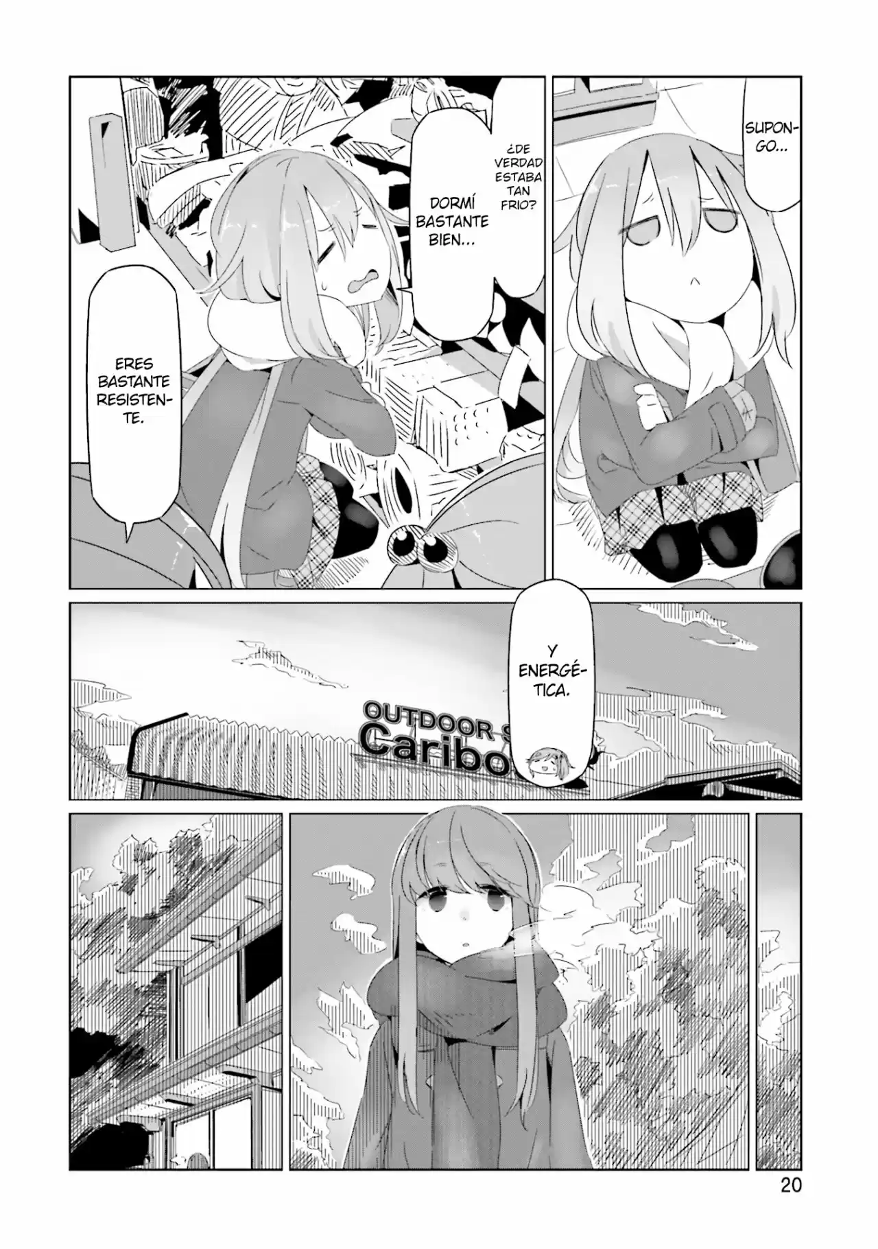 Yurucamp capítulo 14, página 22