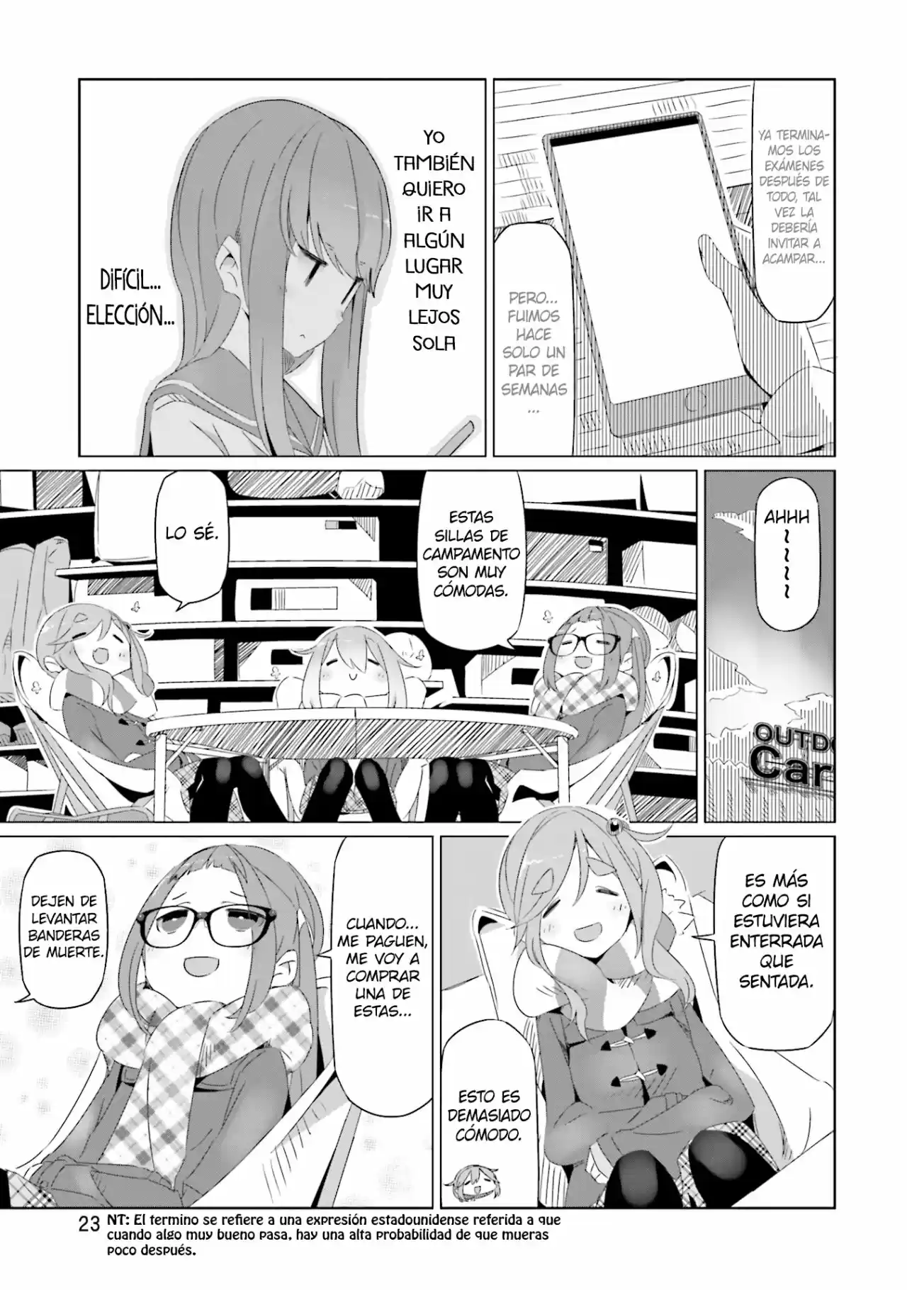 Yurucamp capítulo 14, página 25