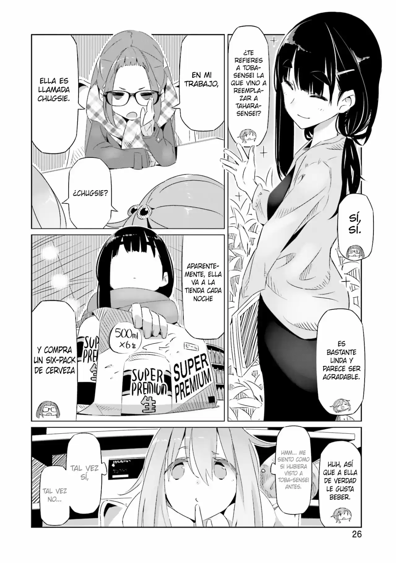 Yurucamp capítulo 14, página 28