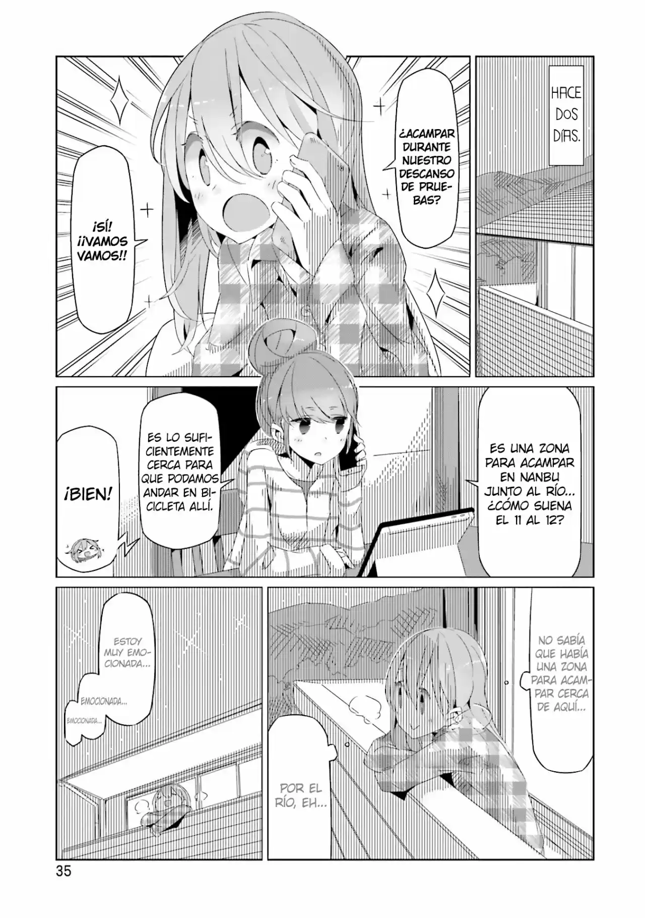 Yurucamp capítulo 15, página 3
