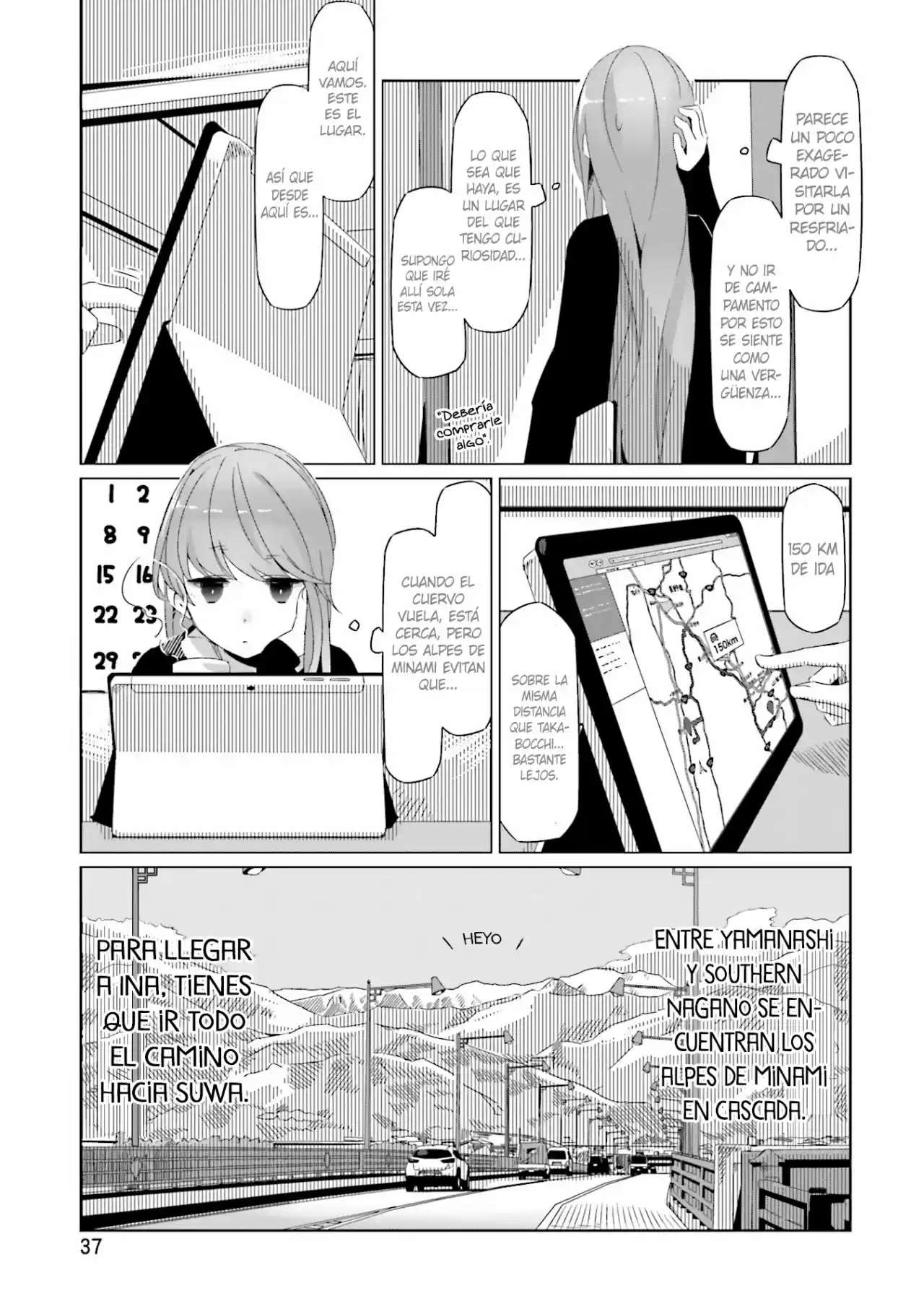 Yurucamp capítulo 15, página 5