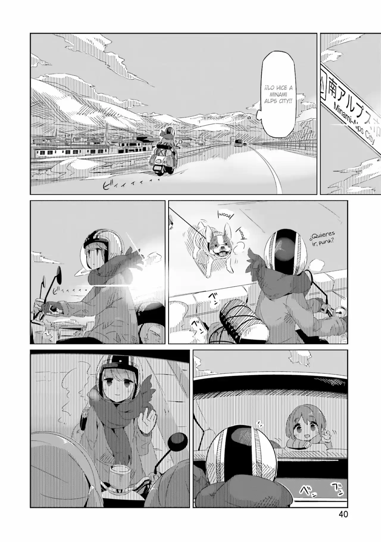 Yurucamp capítulo 15, página 8