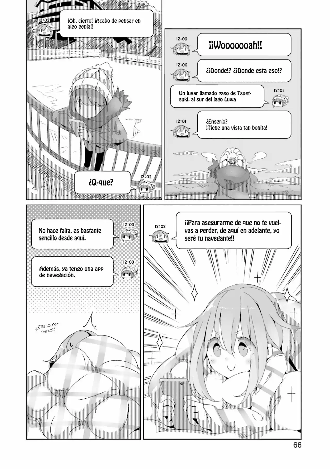Yurucamp capítulo 16, página 4