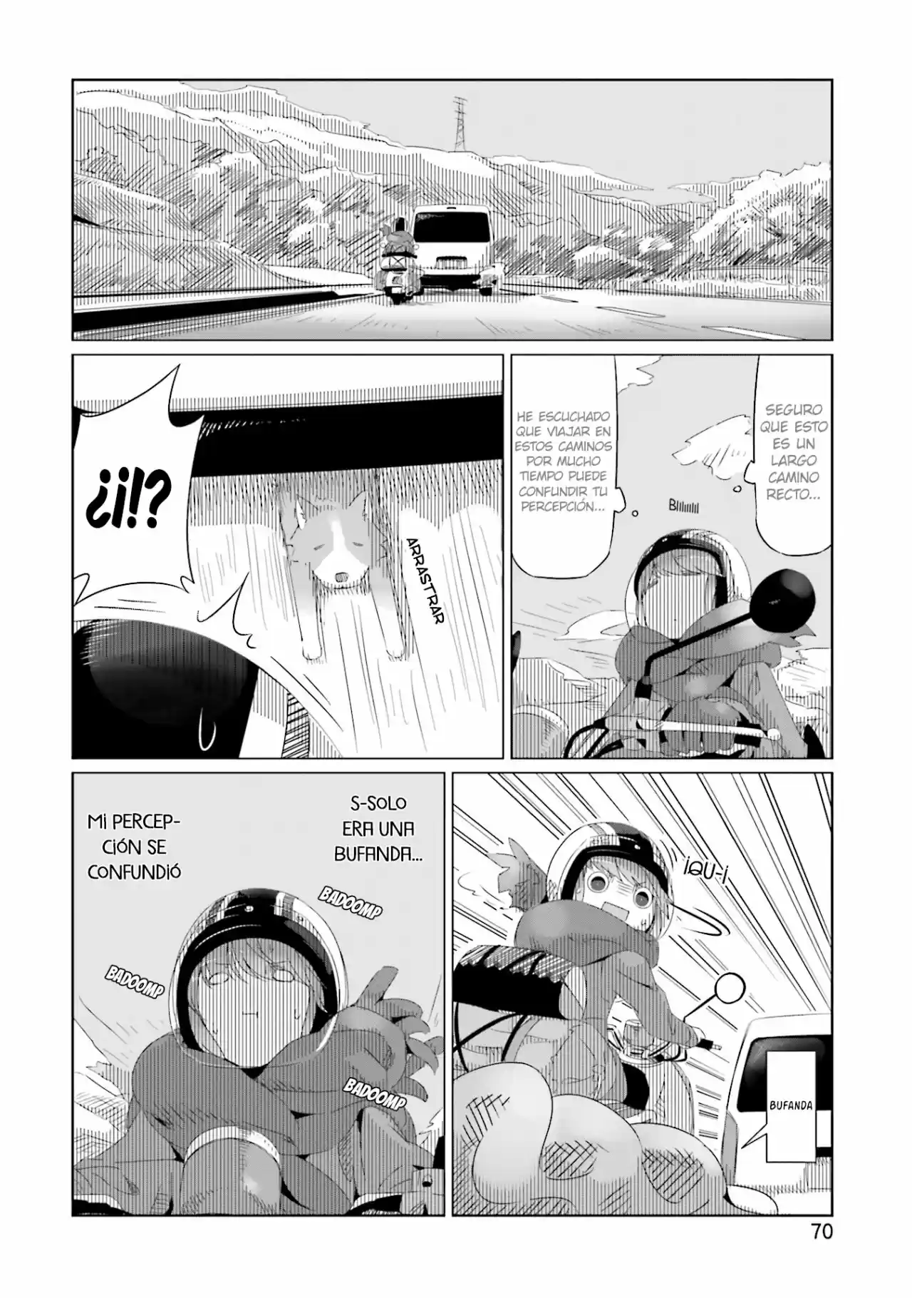 Yurucamp capítulo 16, página 8