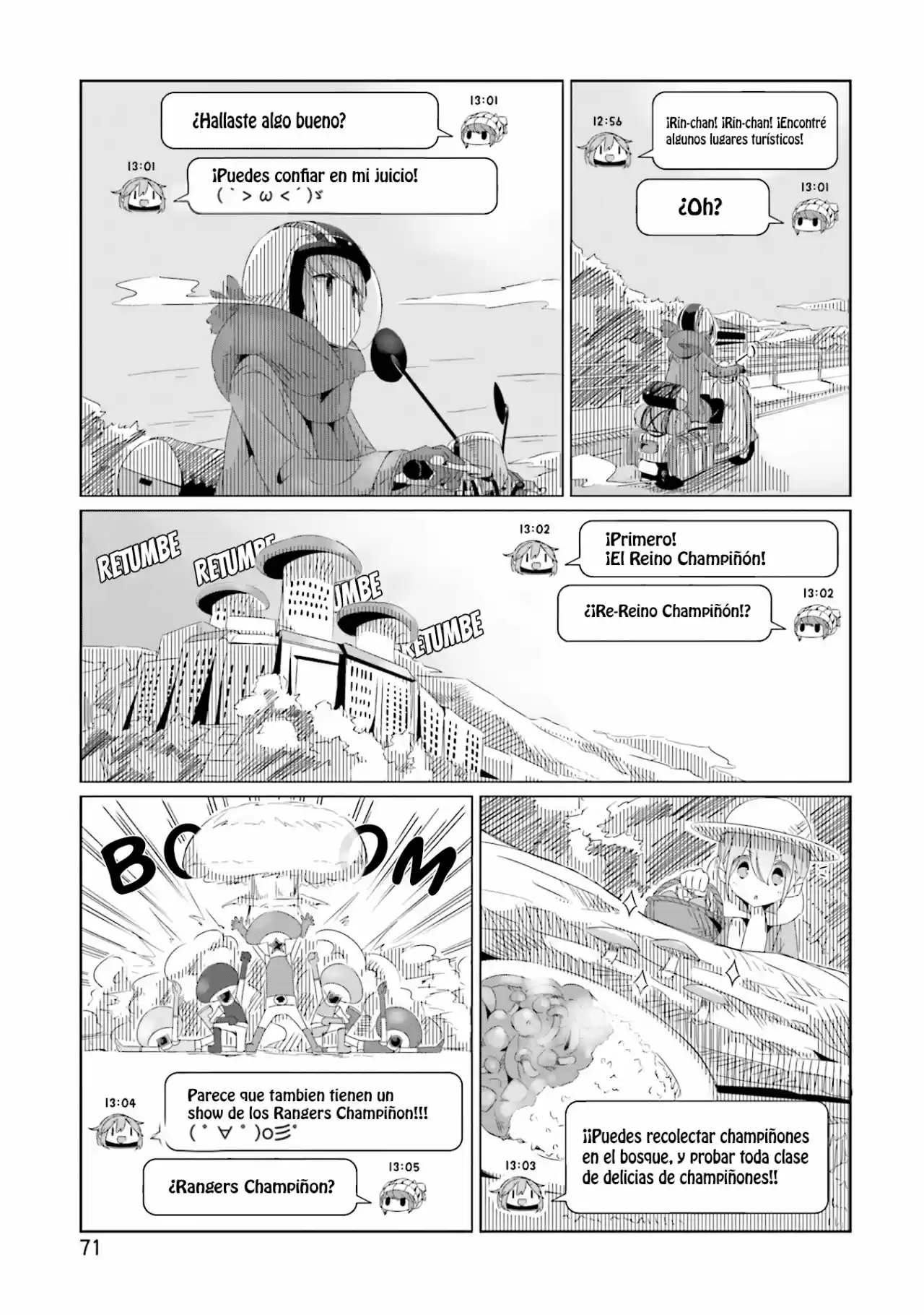 Yurucamp capítulo 16, página 9
