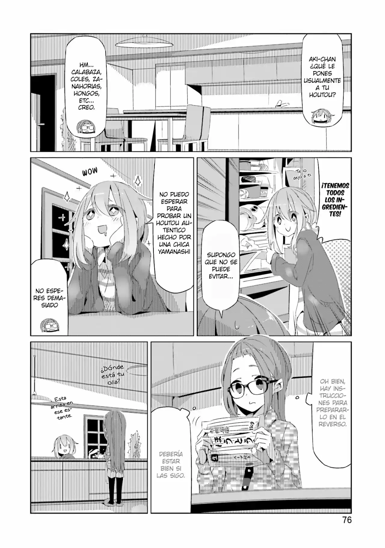 Yurucamp capítulo 16, página 14