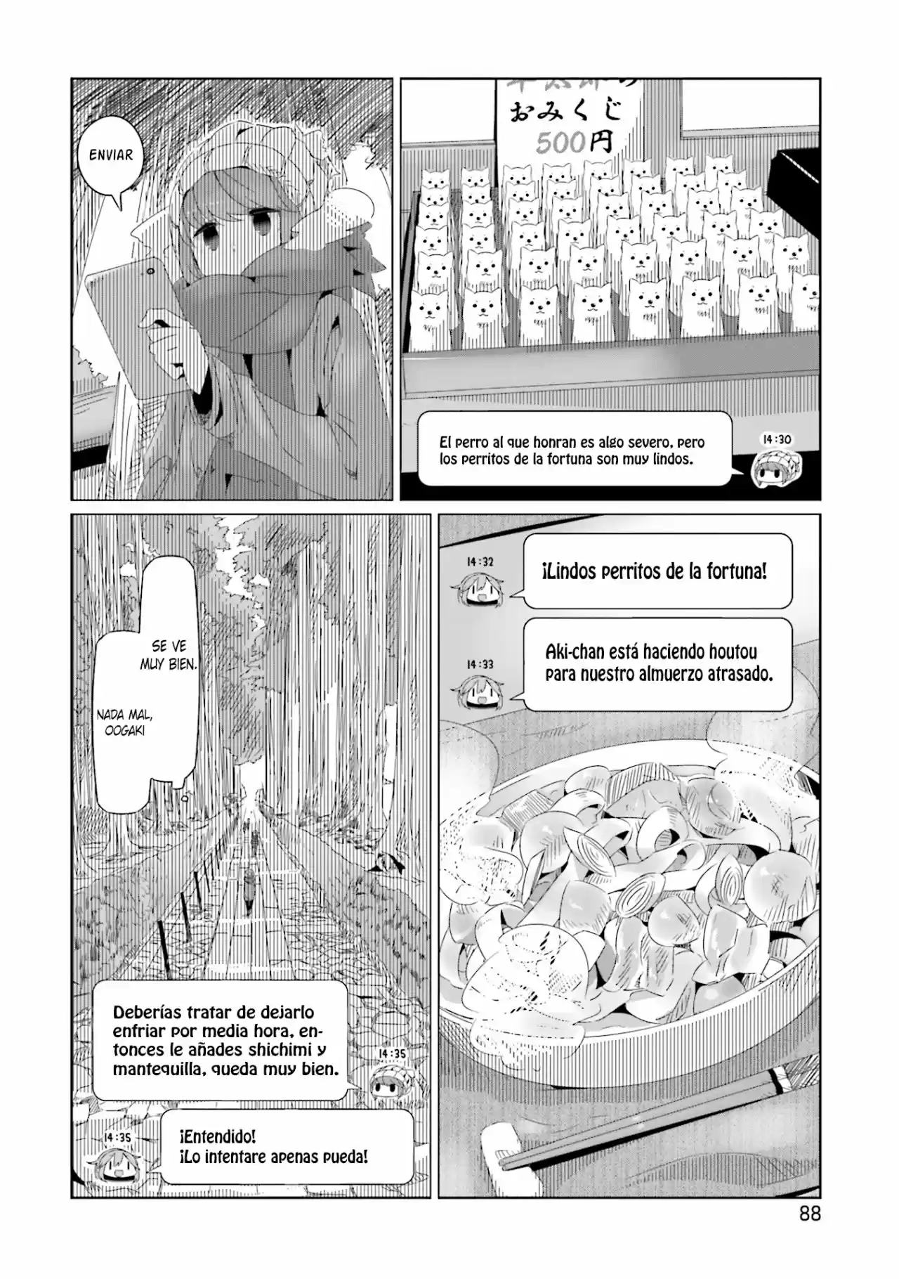 Yurucamp capítulo 16, página 26