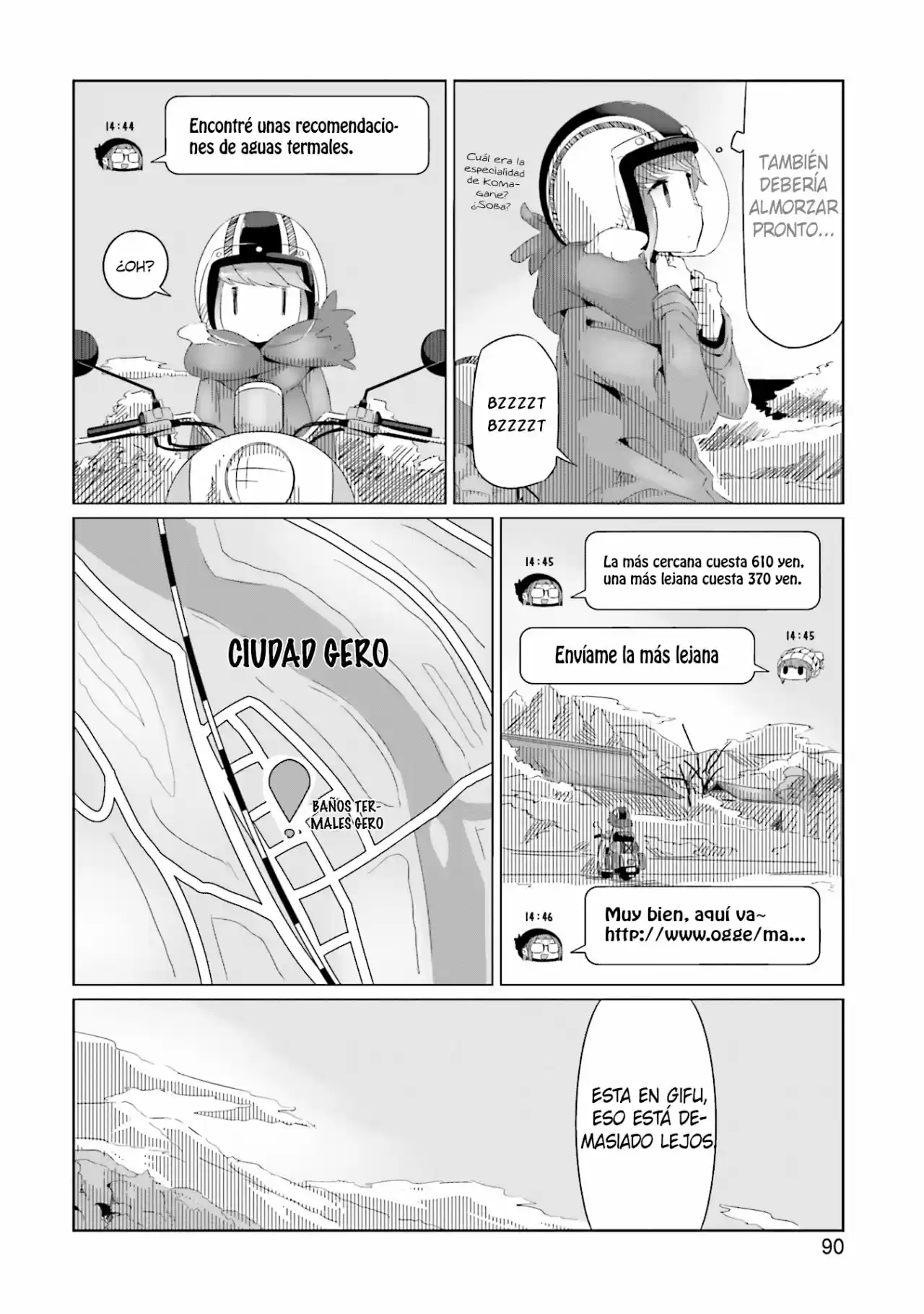 Yurucamp capítulo 16, página 28