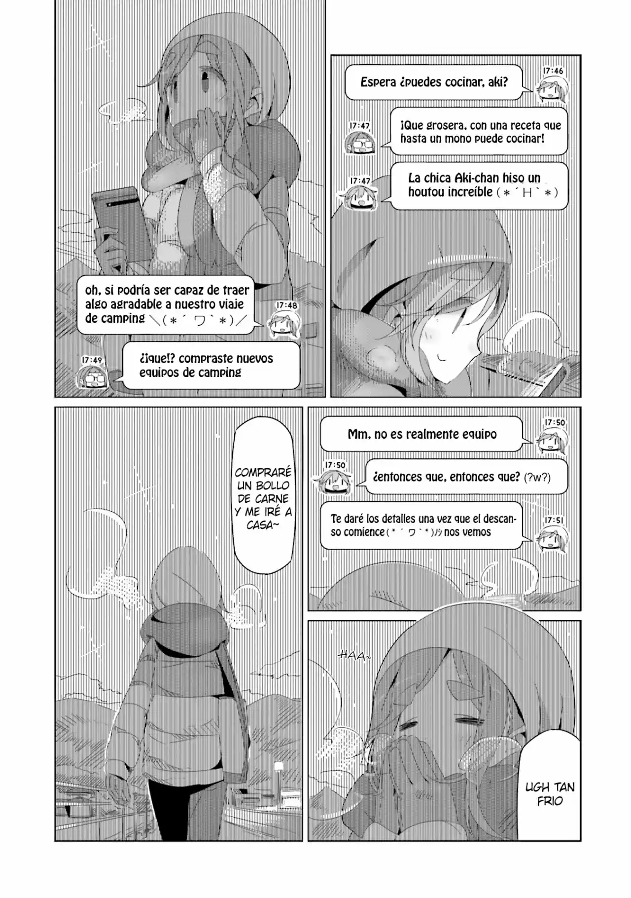 Yurucamp capítulo 17, página 25