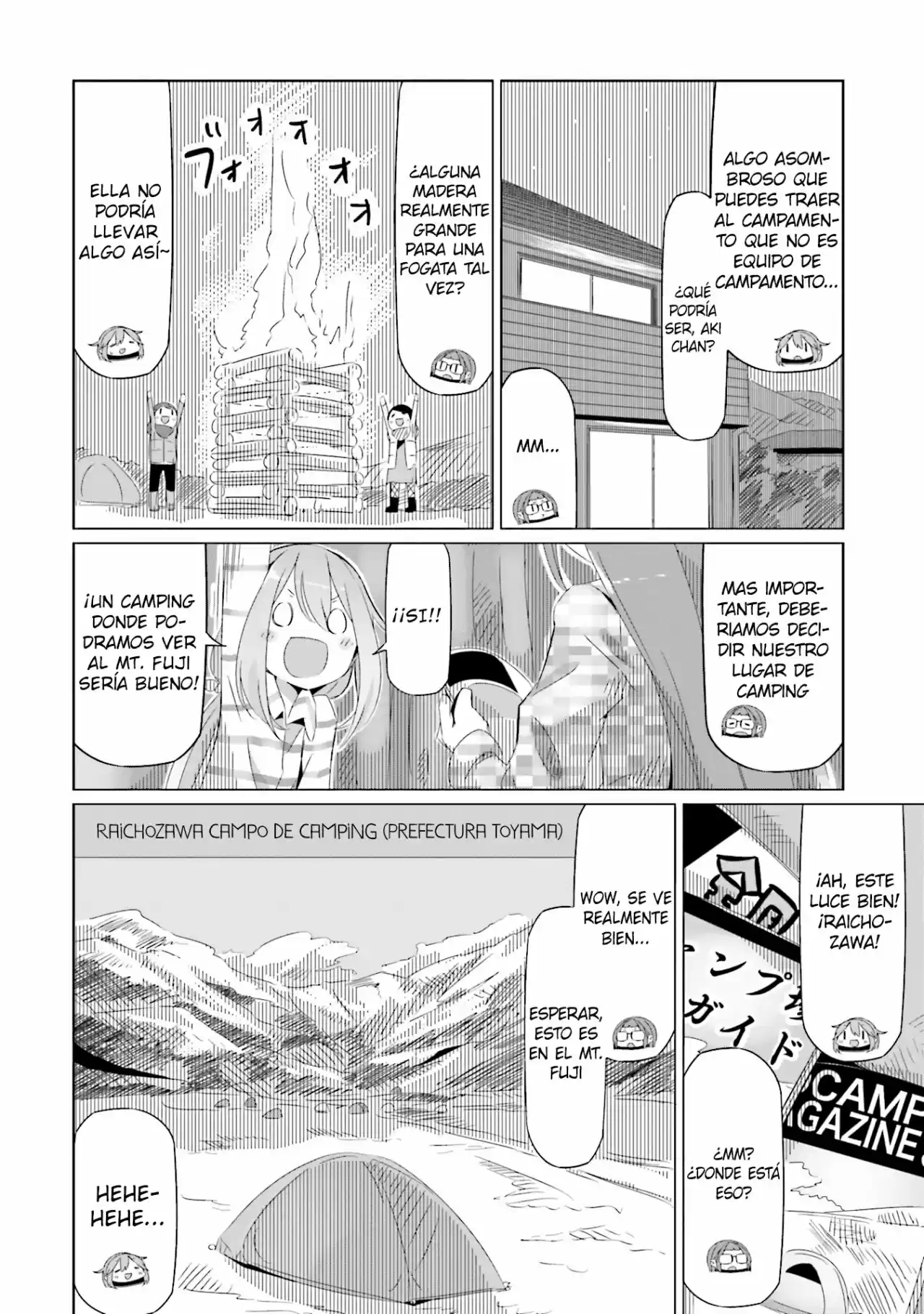 Yurucamp capítulo 17, página 26