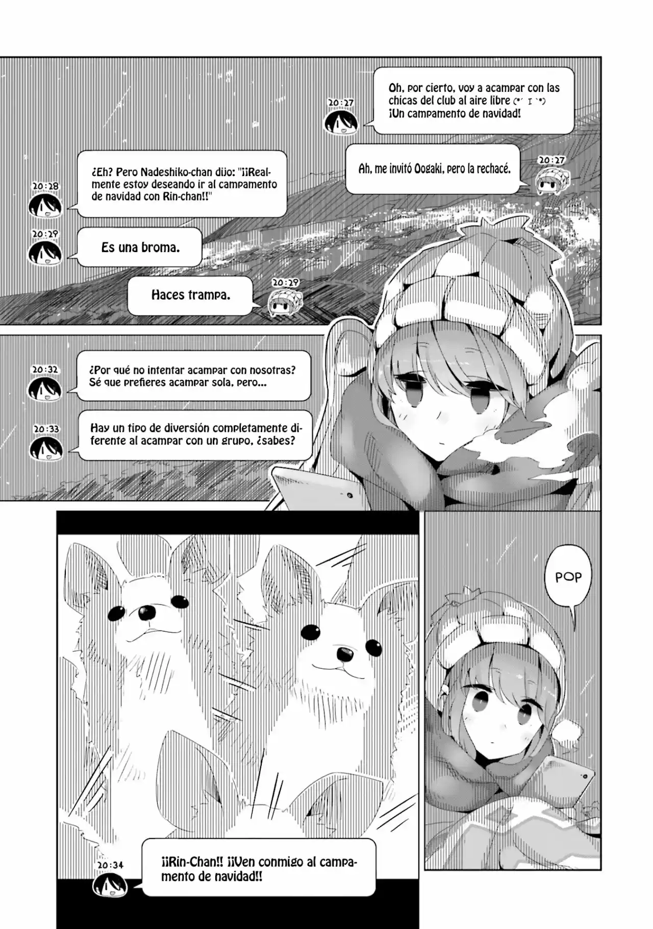 Yurucamp capítulo 18, página 27