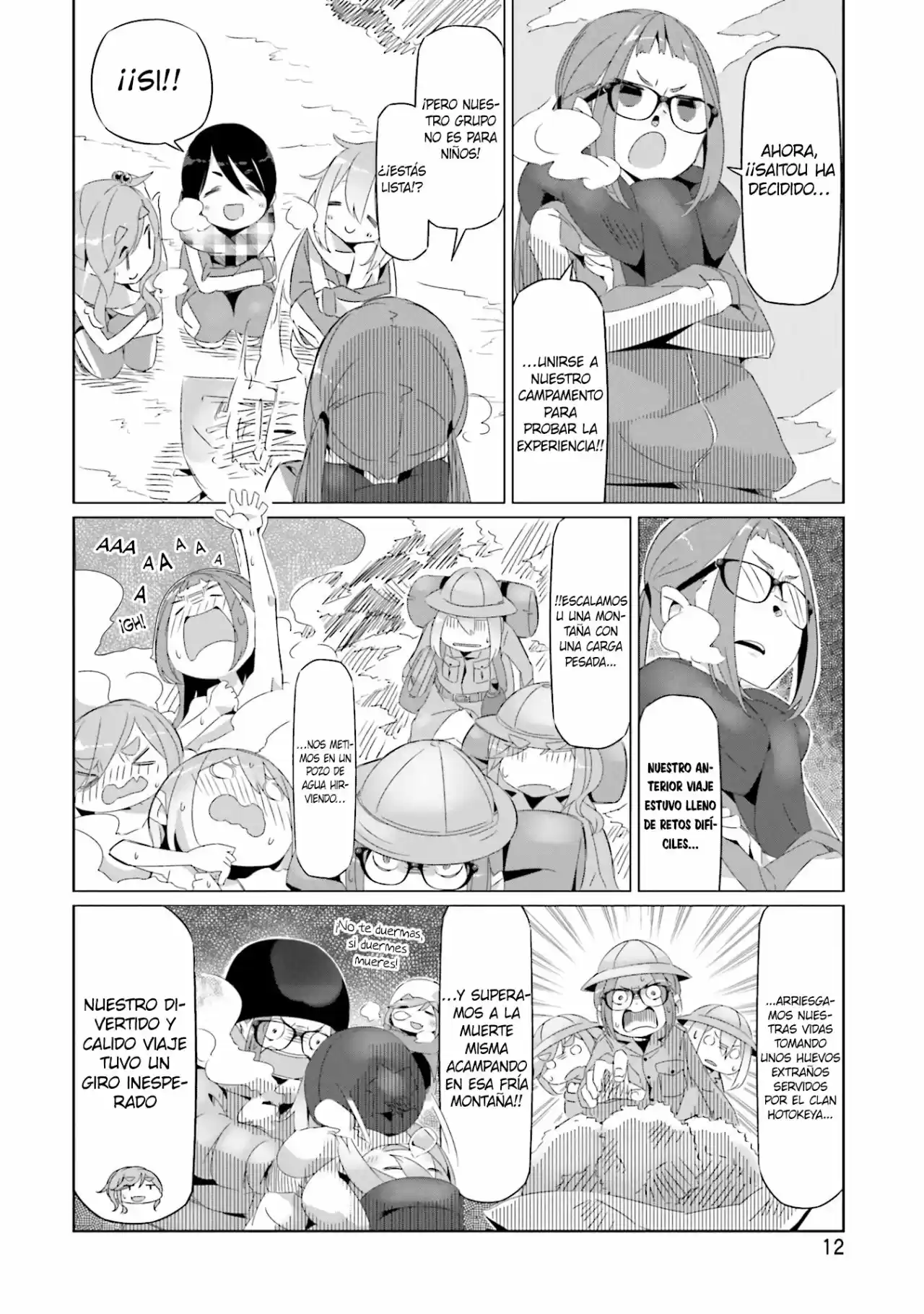 Yurucamp capítulo 19, página 14