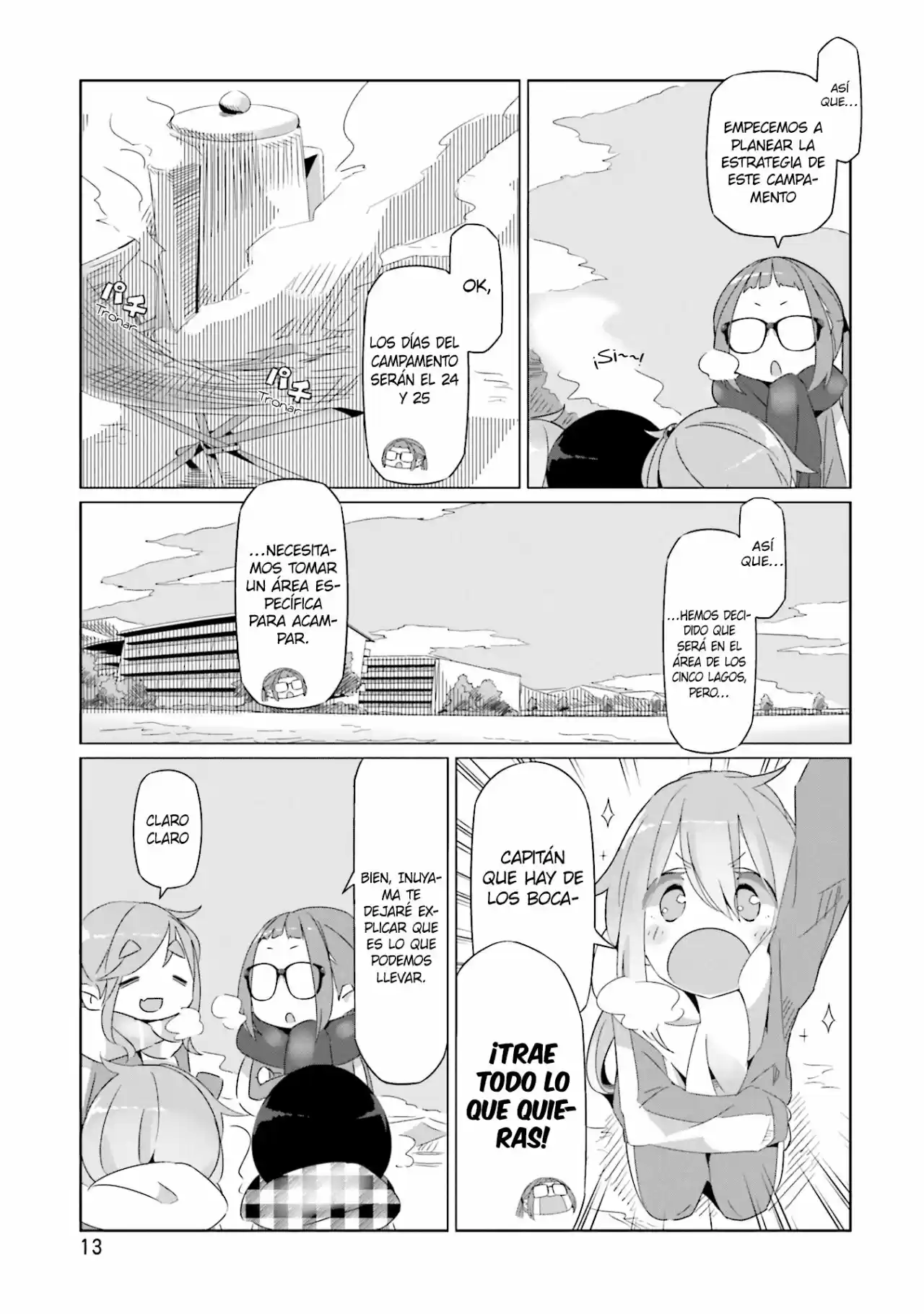 Yurucamp capítulo 19, página 15