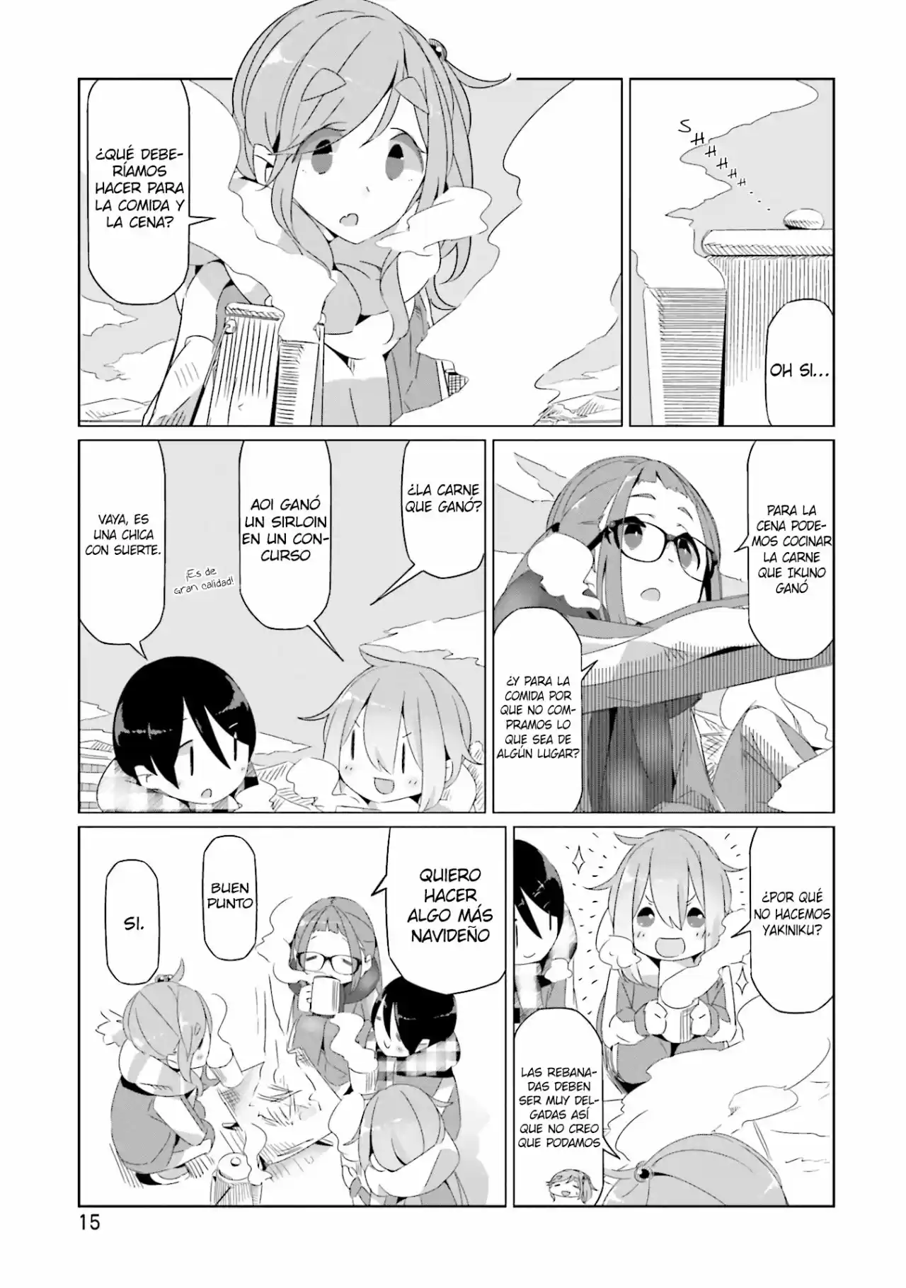 Yurucamp capítulo 19, página 17