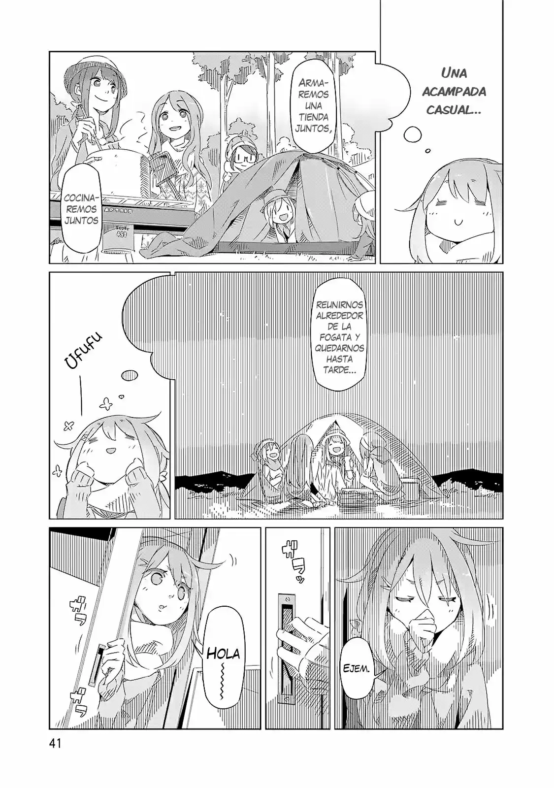 Yurucamp capítulo 2, página 6