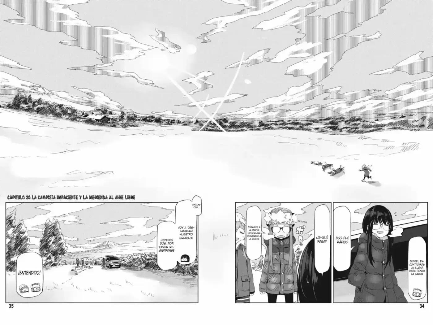 Yurucamp capítulo 20, página 3
