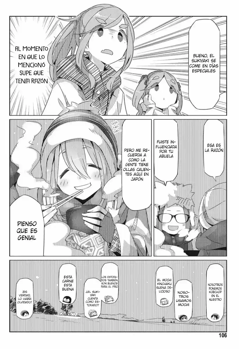 Yurucamp capítulo 22, página 14