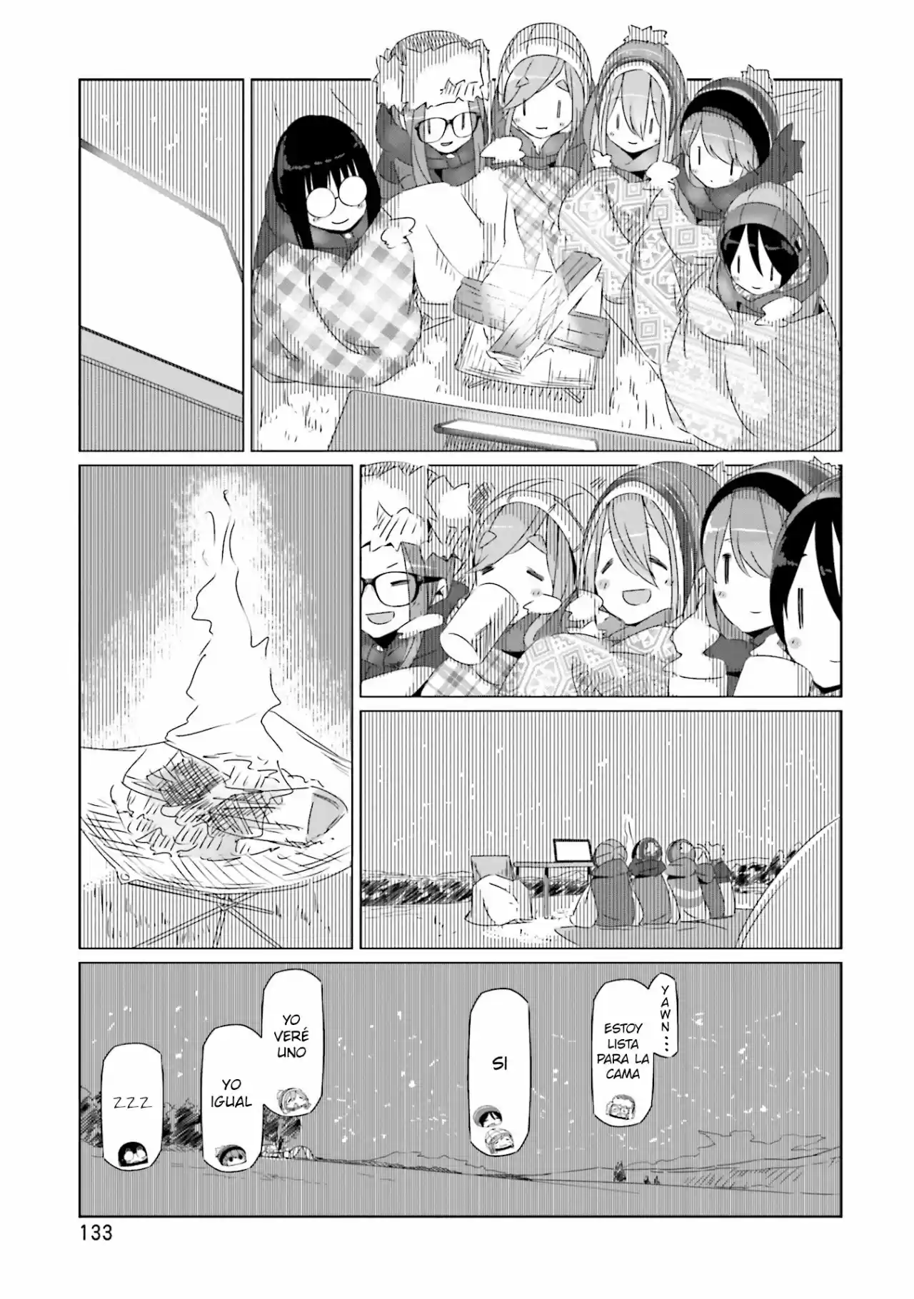 Yurucamp capítulo 23, página 13