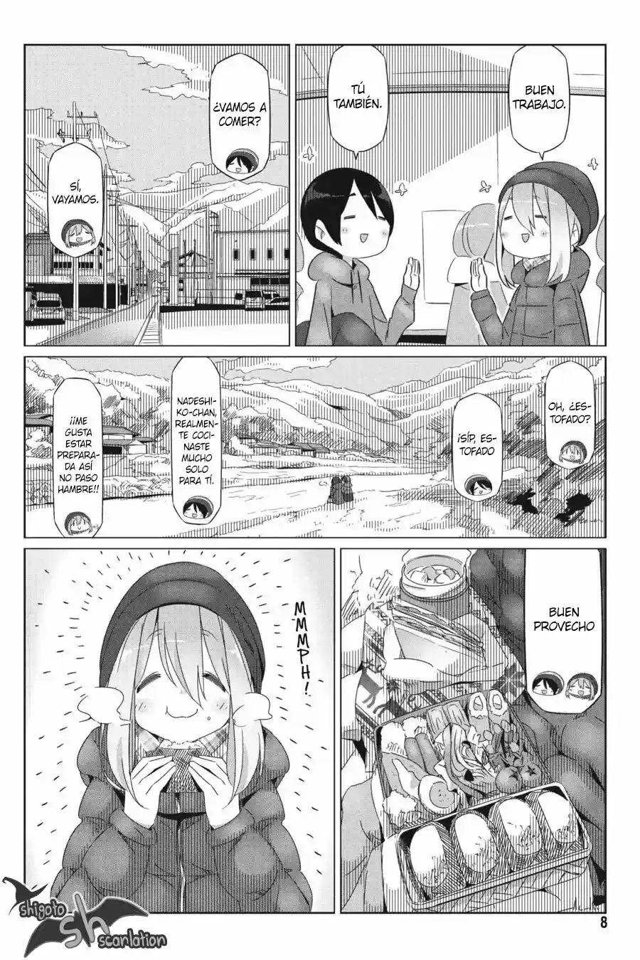 Yurucamp capítulo 24, página 9
