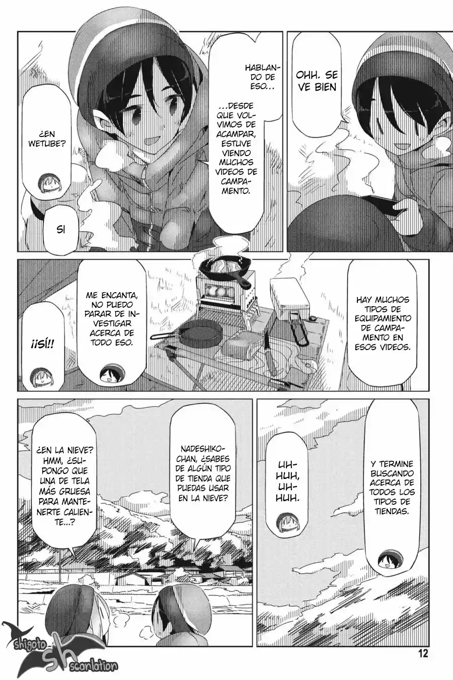 Yurucamp capítulo 24, página 13