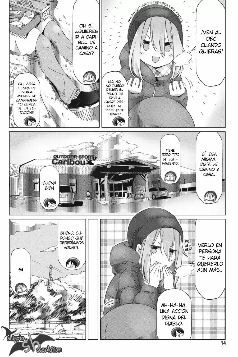 Yurucamp capítulo 24, página 15