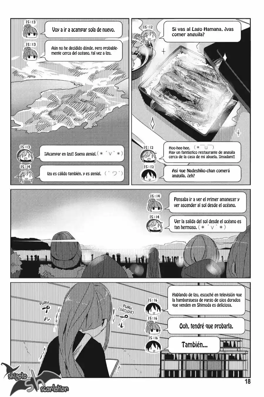 Yurucamp capítulo 24, página 19