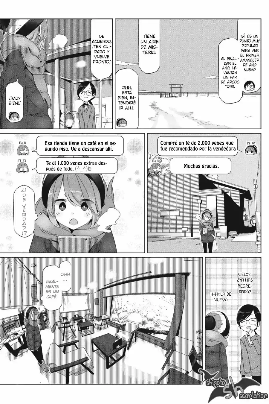 Yurucamp capítulo 25, página 6